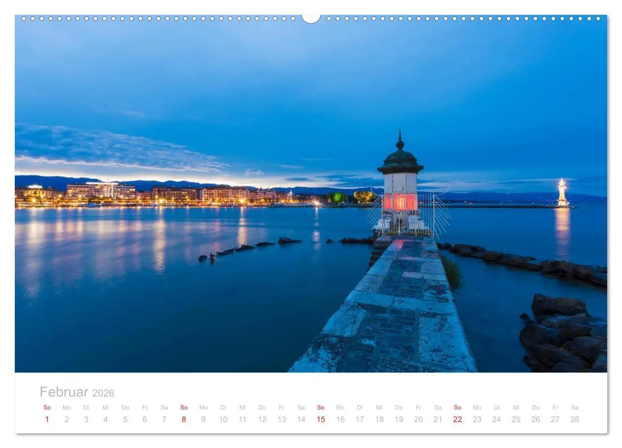 Bild: 9783516084191 | GENFER SEE Das Schweizer Ufer (hochwertiger Premium Wandkalender...