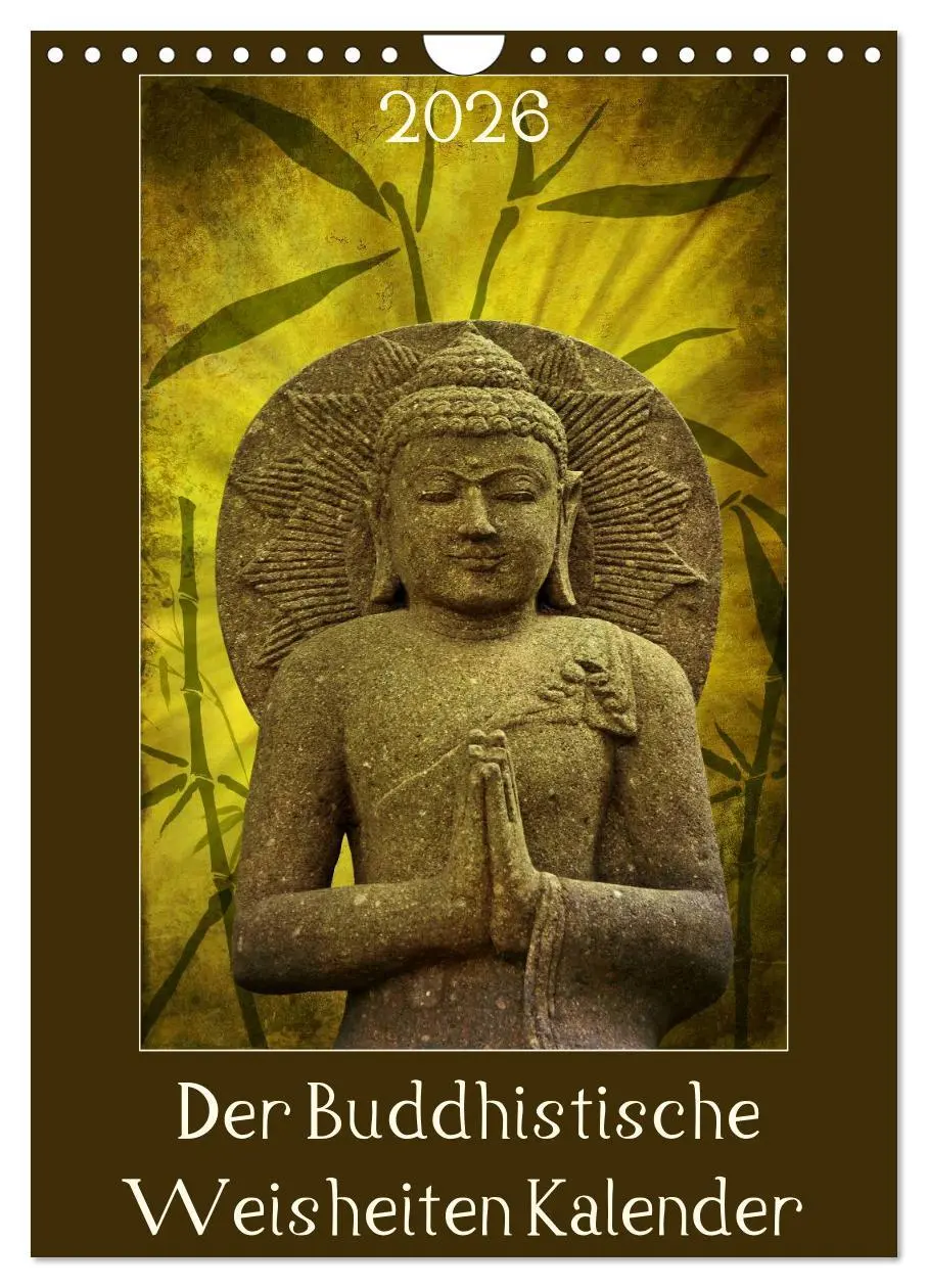 Cover: 9783516464191 | Der Buddhistische Weisheiten Kalender (Wandkalender 2026 DIN A4...