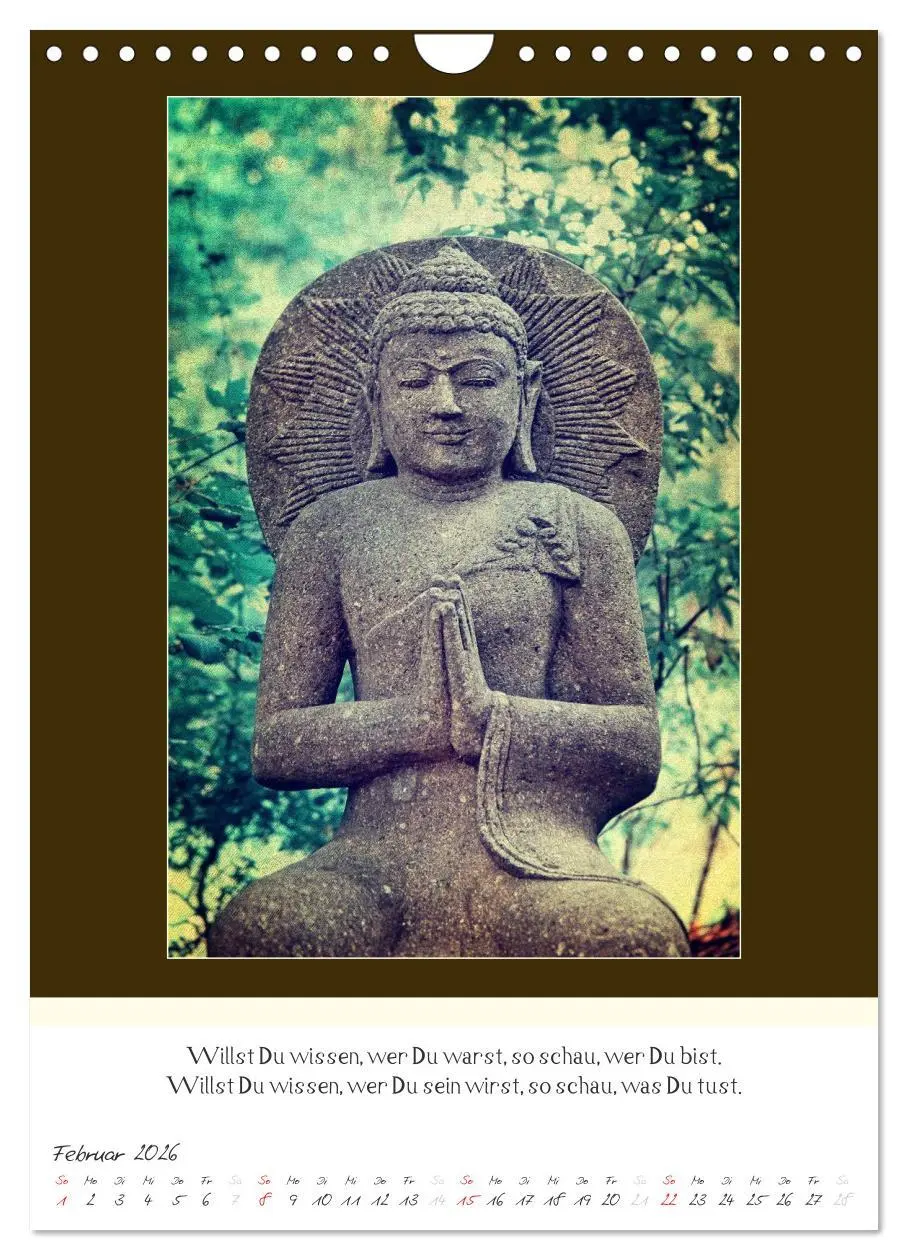 Bild: 9783516464191 | Der Buddhistische Weisheiten Kalender (Wandkalender 2026 DIN A4...