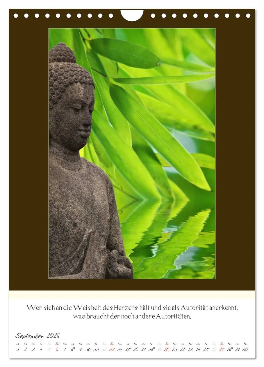 Bild: 9783516464191 | Der Buddhistische Weisheiten Kalender (Wandkalender 2026 DIN A4...