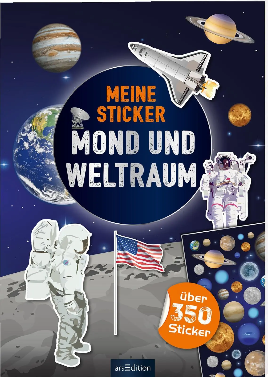 Cover: 9783845834191 | Meine Sticker - Mond und Weltraum | Über 300 Sticker | Ingrid Bräuer