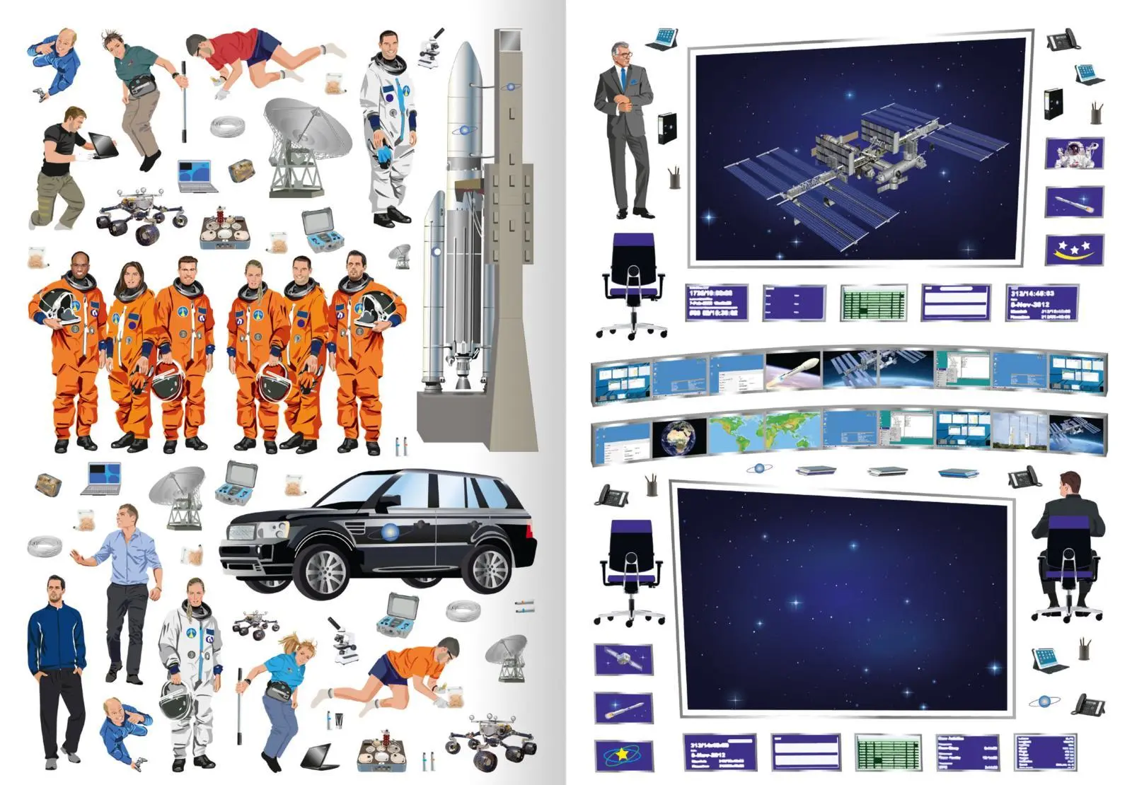 Bild: 9783845834191 | Meine Sticker - Mond und Weltraum | Über 300 Sticker | Ingrid Bräuer