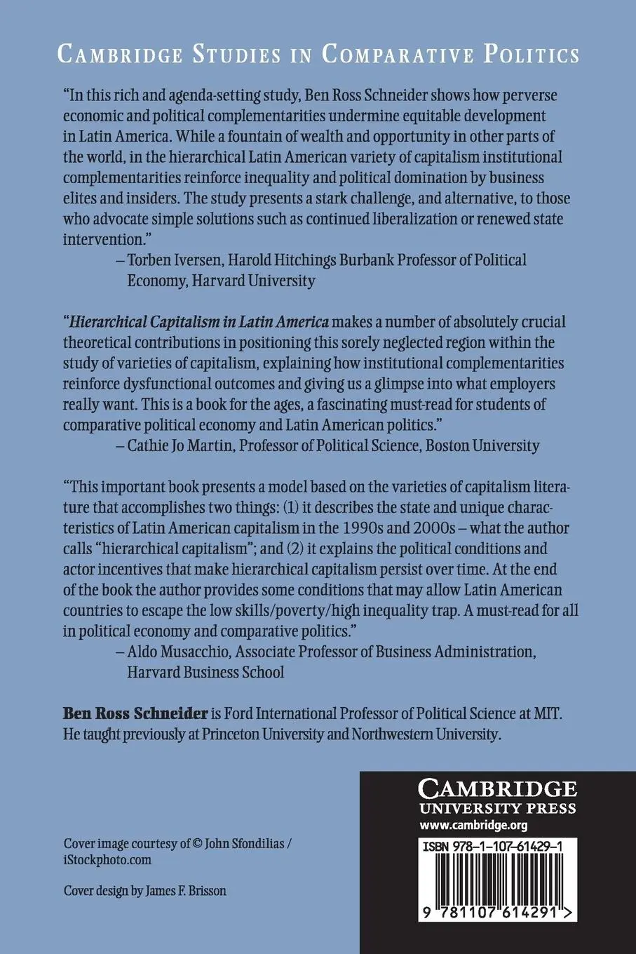 Rückseite: 9781107614291 | Hierarchical Capitalism in Latin America | Ben Ross Schneider | Buch