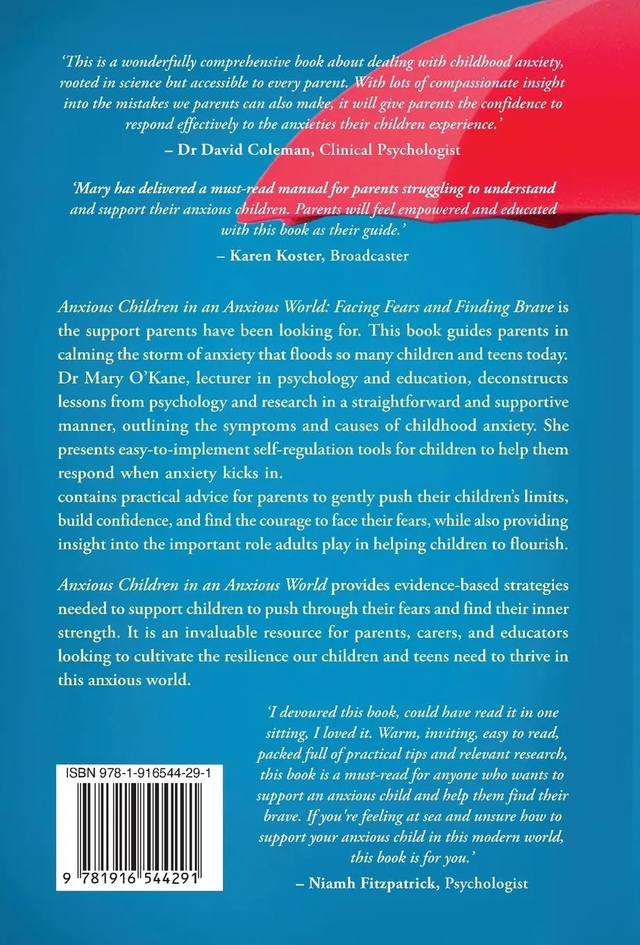 Rückseite: 9781916544291 | Anxious Children in an Anxious World | Mary O'Kane | Taschenbuch