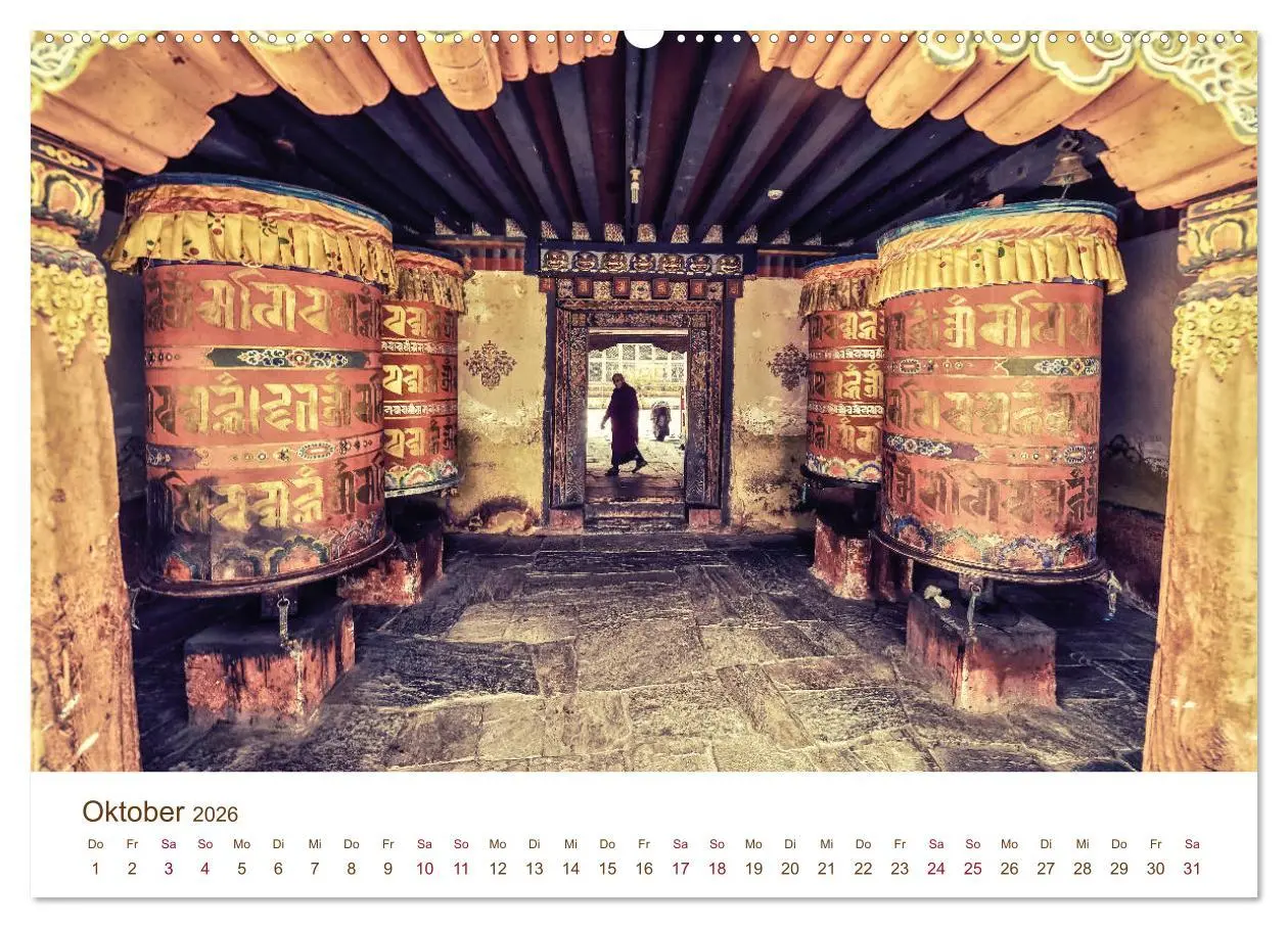 Bild: 9783457814291 | Mystisches Bhutan (Wandkalender 2026 DIN A2 quer), CALVENDO...