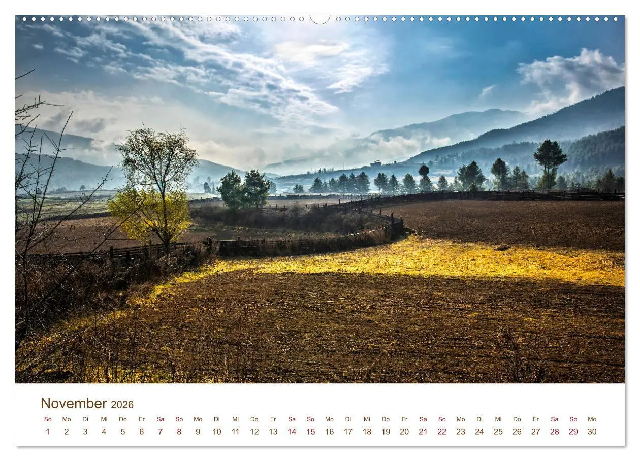 Bild: 9783457814291 | Mystisches Bhutan (Wandkalender 2026 DIN A2 quer), CALVENDO...