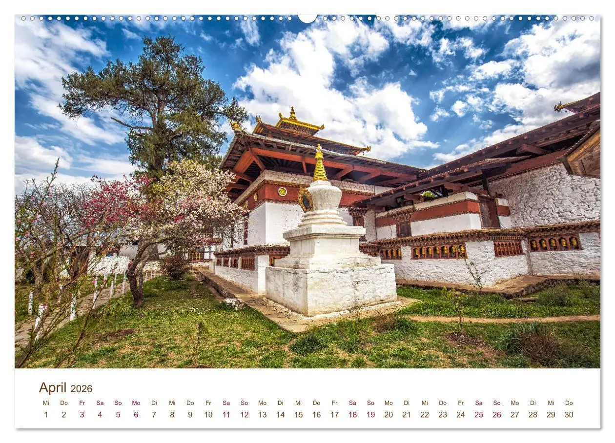 Bild: 9783457814291 | Mystisches Bhutan (Wandkalender 2026 DIN A2 quer), CALVENDO...