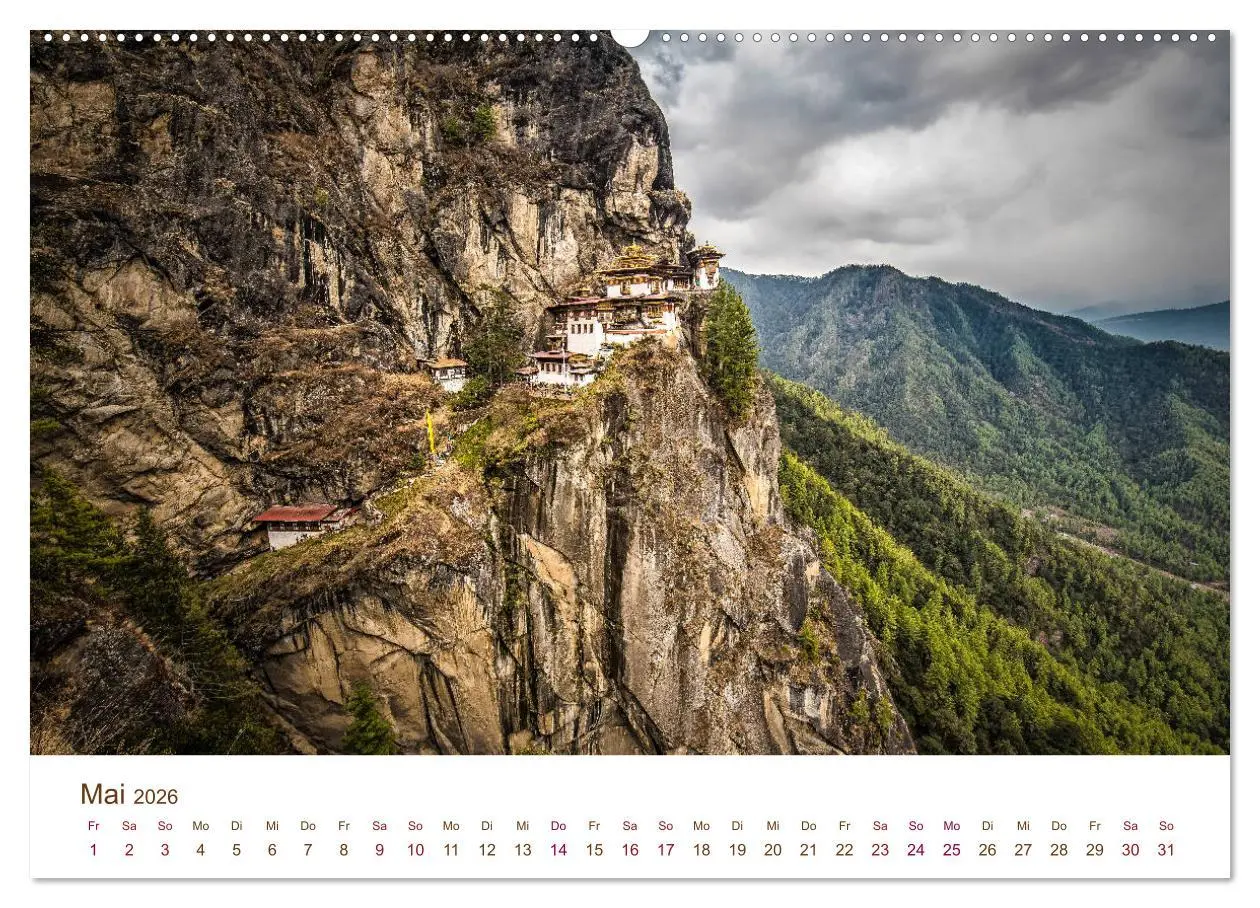 Bild: 9783457814291 | Mystisches Bhutan (Wandkalender 2026 DIN A2 quer), CALVENDO...