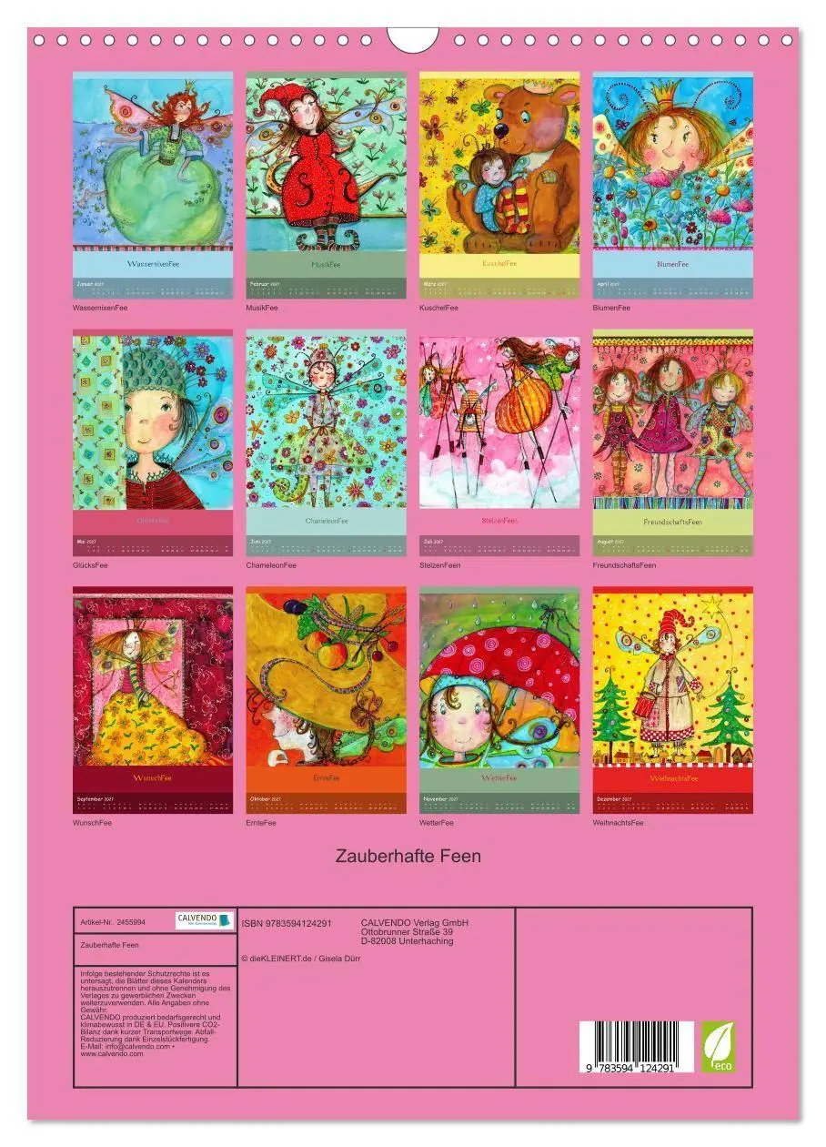 Bild: 9783594124291 | Zauberhafte Feen (Wandkalender 2027 DIN A3 hoch), CALVENDO...