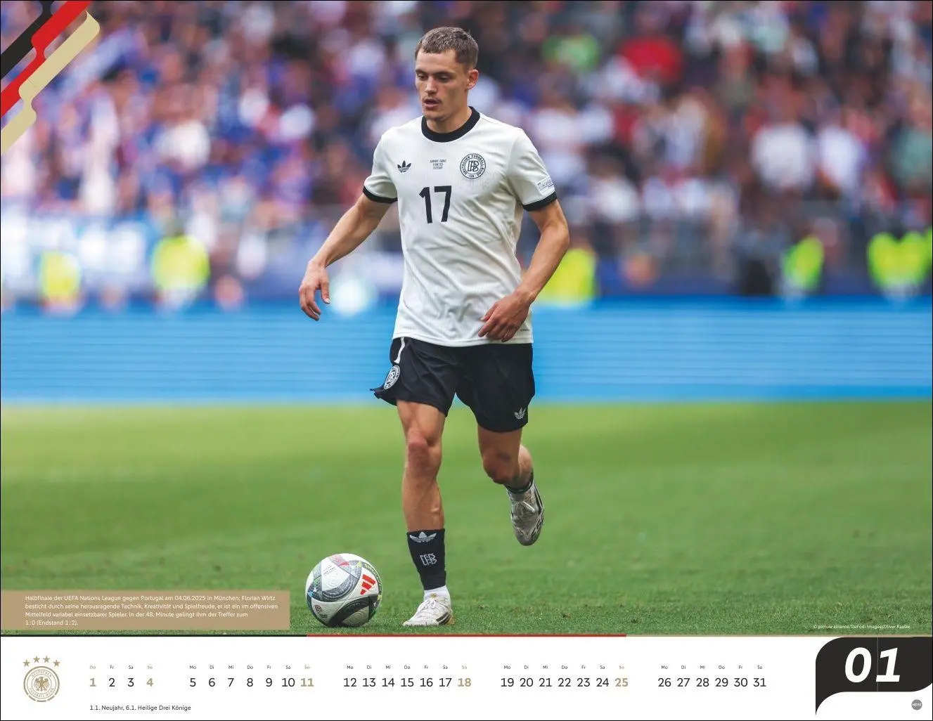 Bild: 9783756414291 | DFB Männer Posterkalender 2026 | Kalender | Bundesliga Kalender Heye