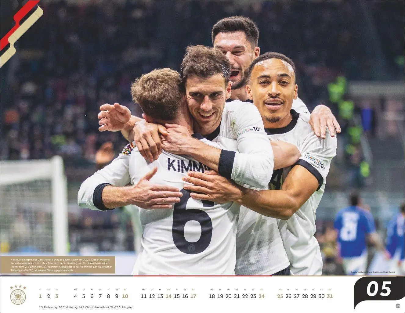 Bild: 9783756414291 | DFB Männer Posterkalender 2026 | Kalender | Bundesliga Kalender Heye