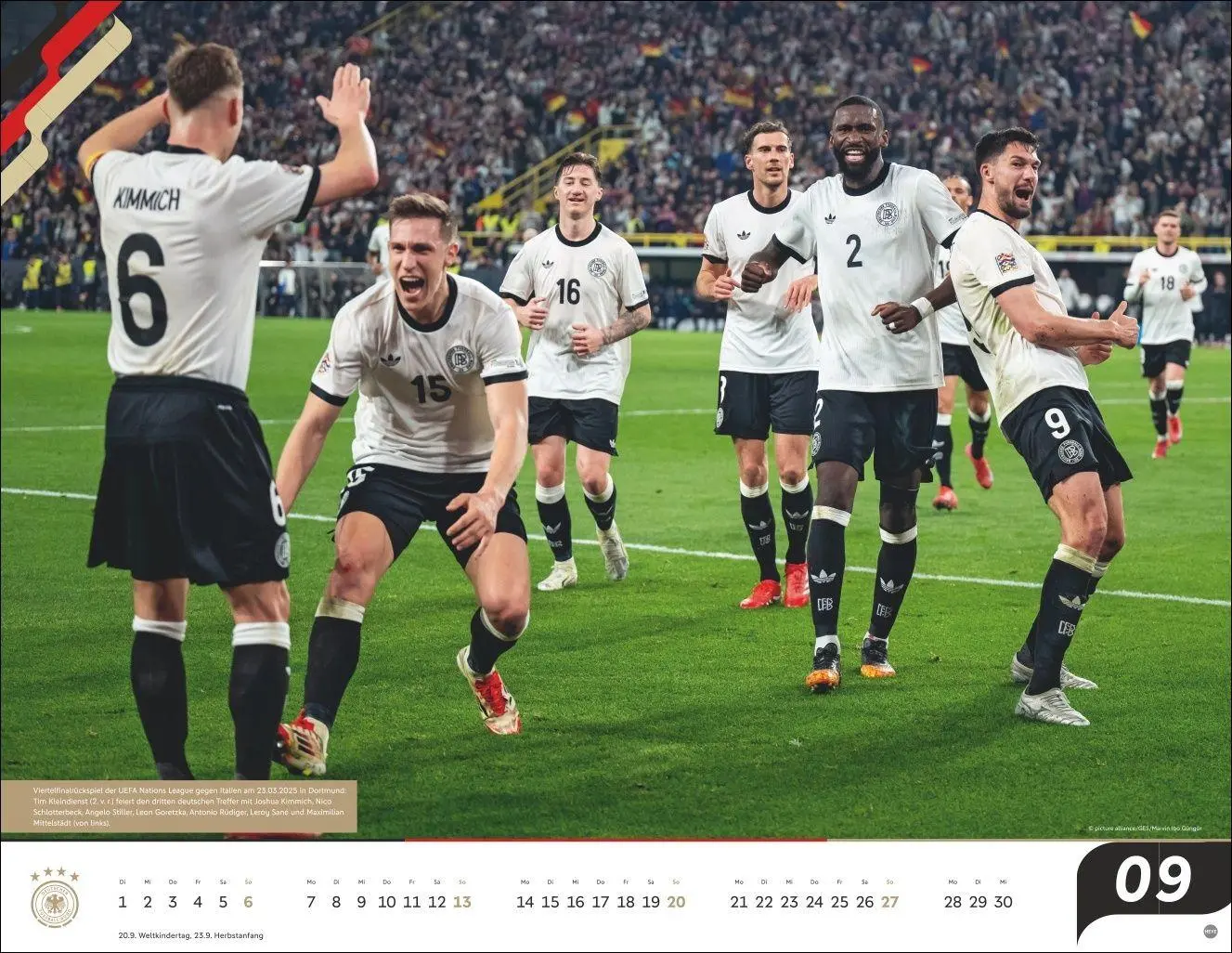 Bild: 9783756414291 | DFB Männer Posterkalender 2026 | Kalender | Bundesliga Kalender Heye