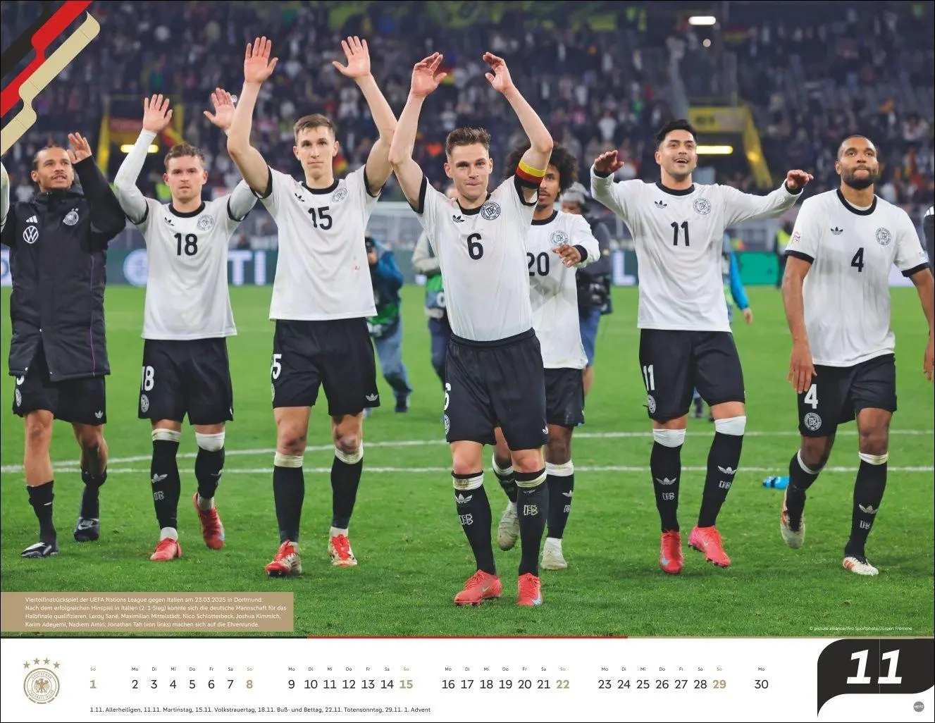 Bild: 9783756414291 | DFB Männer Posterkalender 2026 | Kalender | Bundesliga Kalender Heye