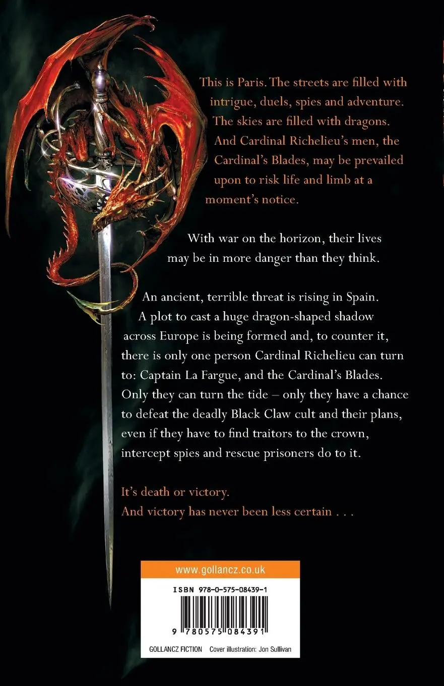 Rückseite: 9780575084391 | The Cardinal's Blade | Pierre Pevel | Taschenbuch | Englisch | 2010