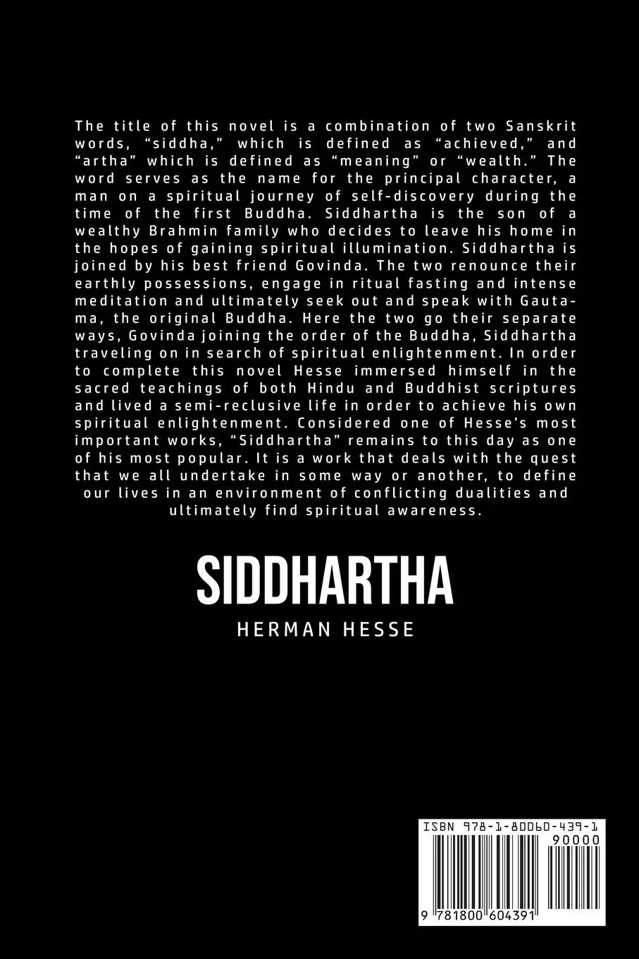 Rückseite: 9781800604391 | Siddhartha | Hermann Hesse | Taschenbuch | Kartoniert / Broschiert