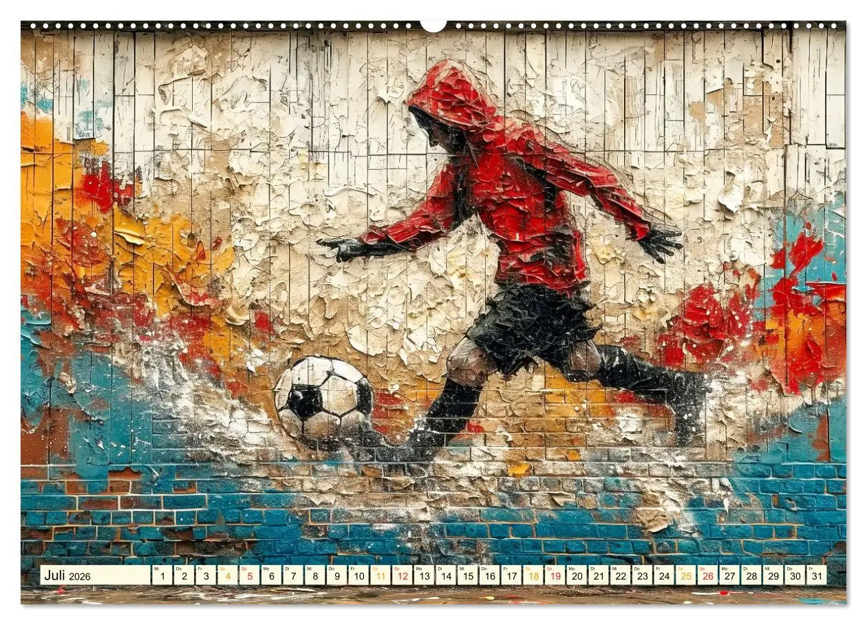Bild: 9783457284391 | Fußball Graffiti - sportliche Kunst (Wandkalender 2026 DIN A2...
