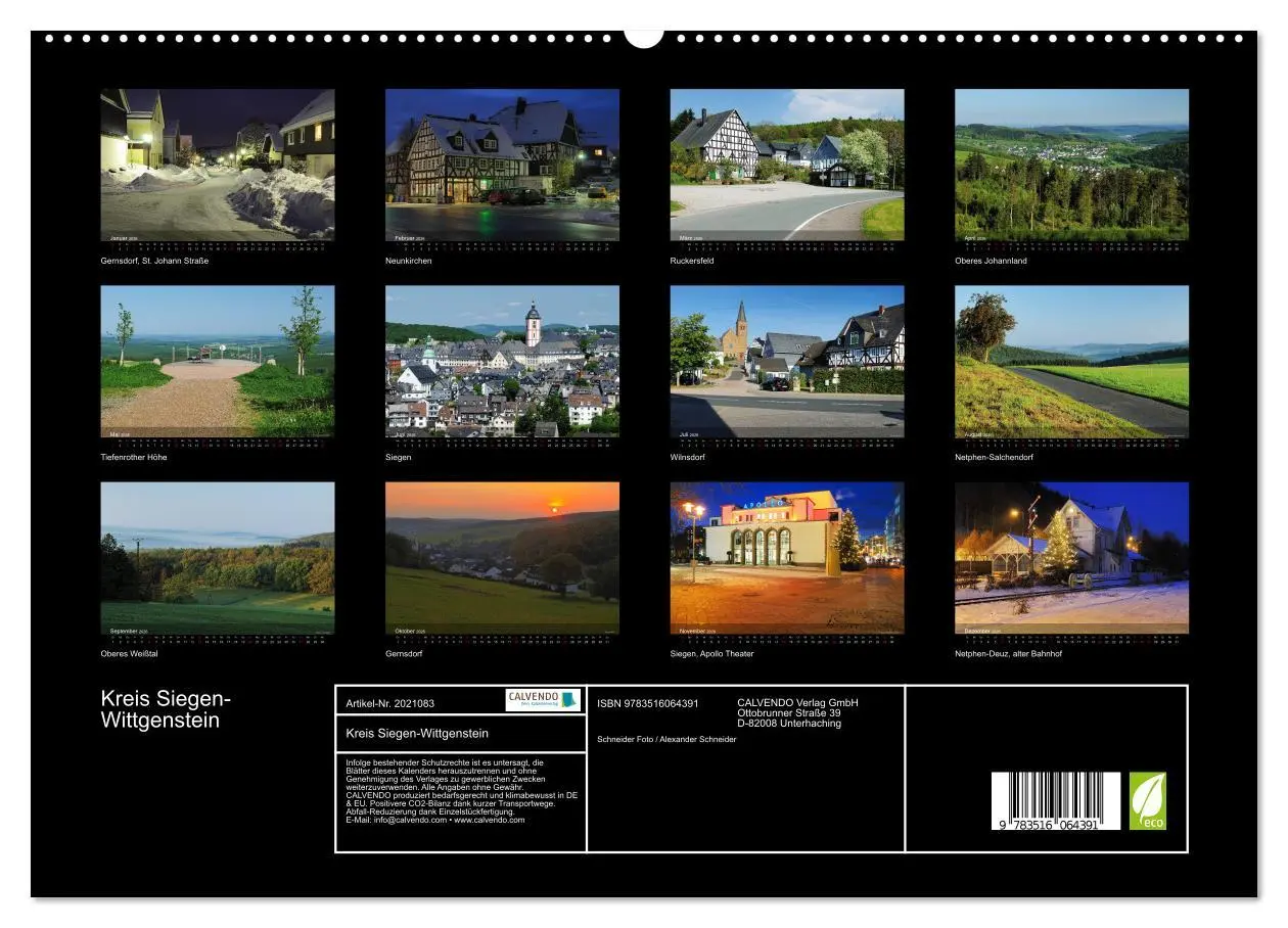 Bild: 9783516064391 | Kreis Siegen-Wittgenstein (hochwertiger Premium Wandkalender 2026...