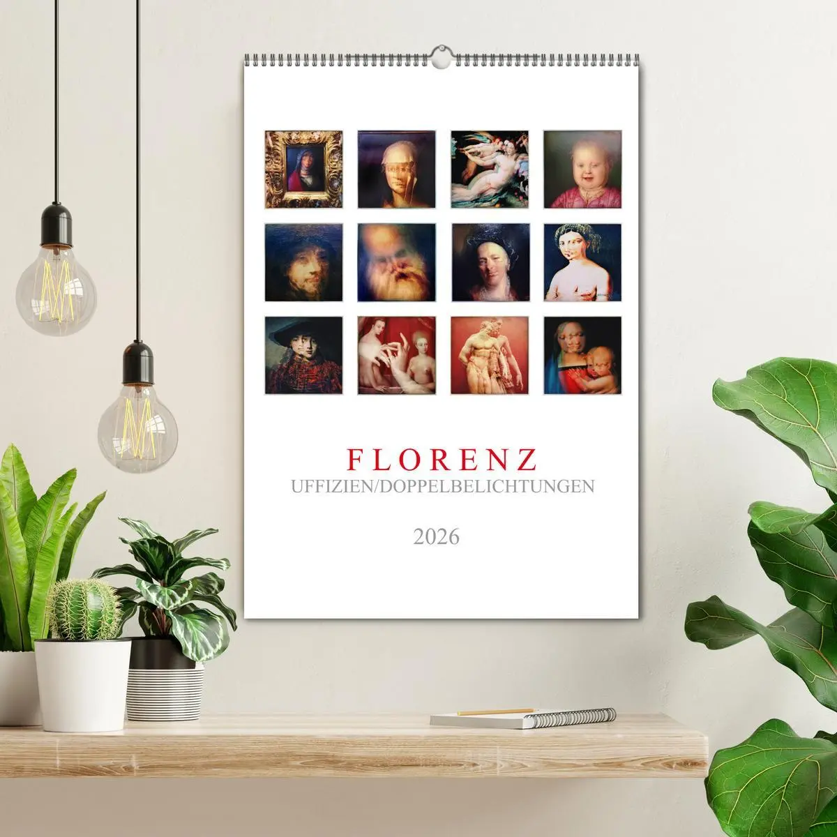 Bild: 9783516374391 | Florenz, Uffizien (Wandkalender 2026 DIN A2 hoch), CALVENDO...