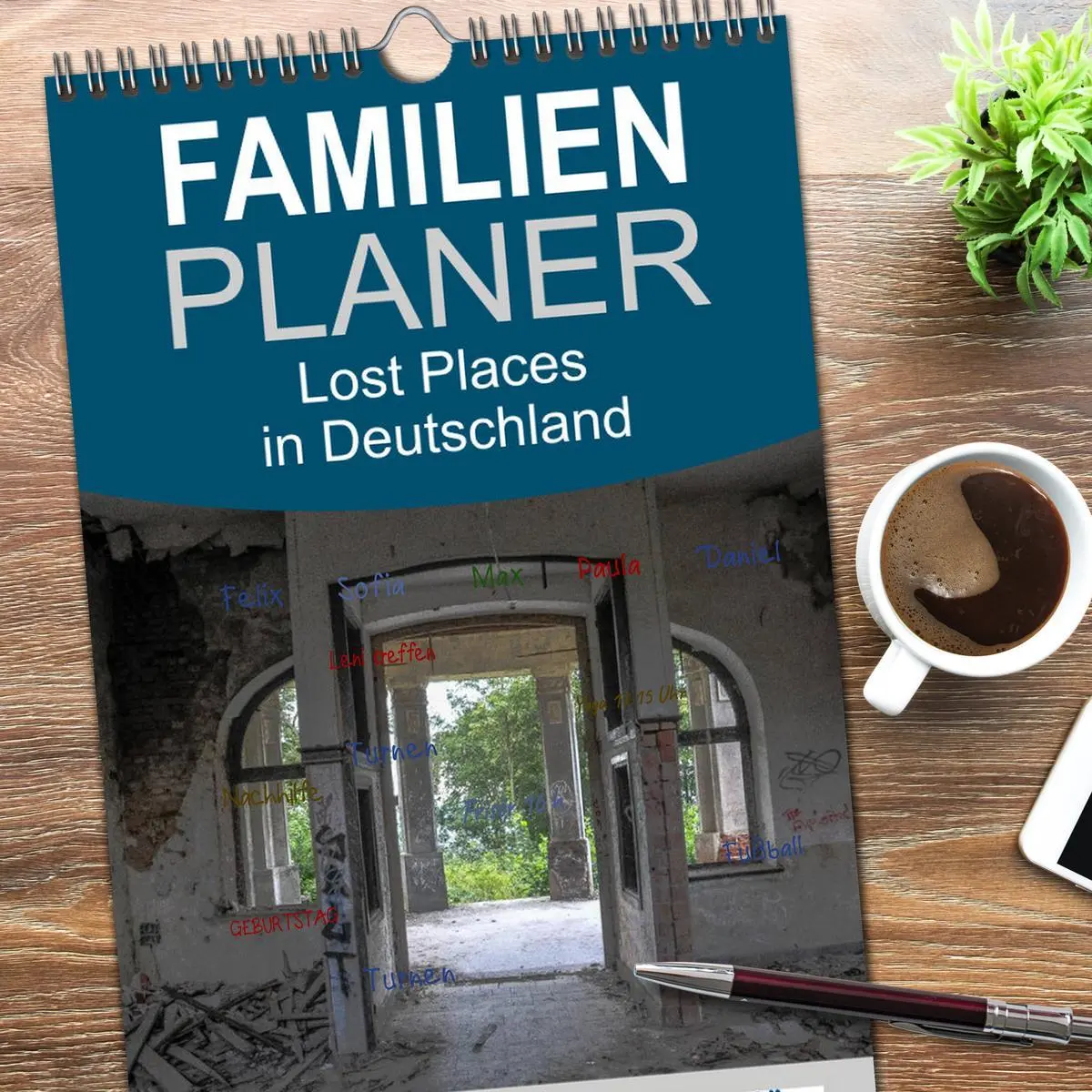 Bild: 9783516514391 | Familienplaner 2026 - Lost Places in Deutschland mit 5 Spalten...