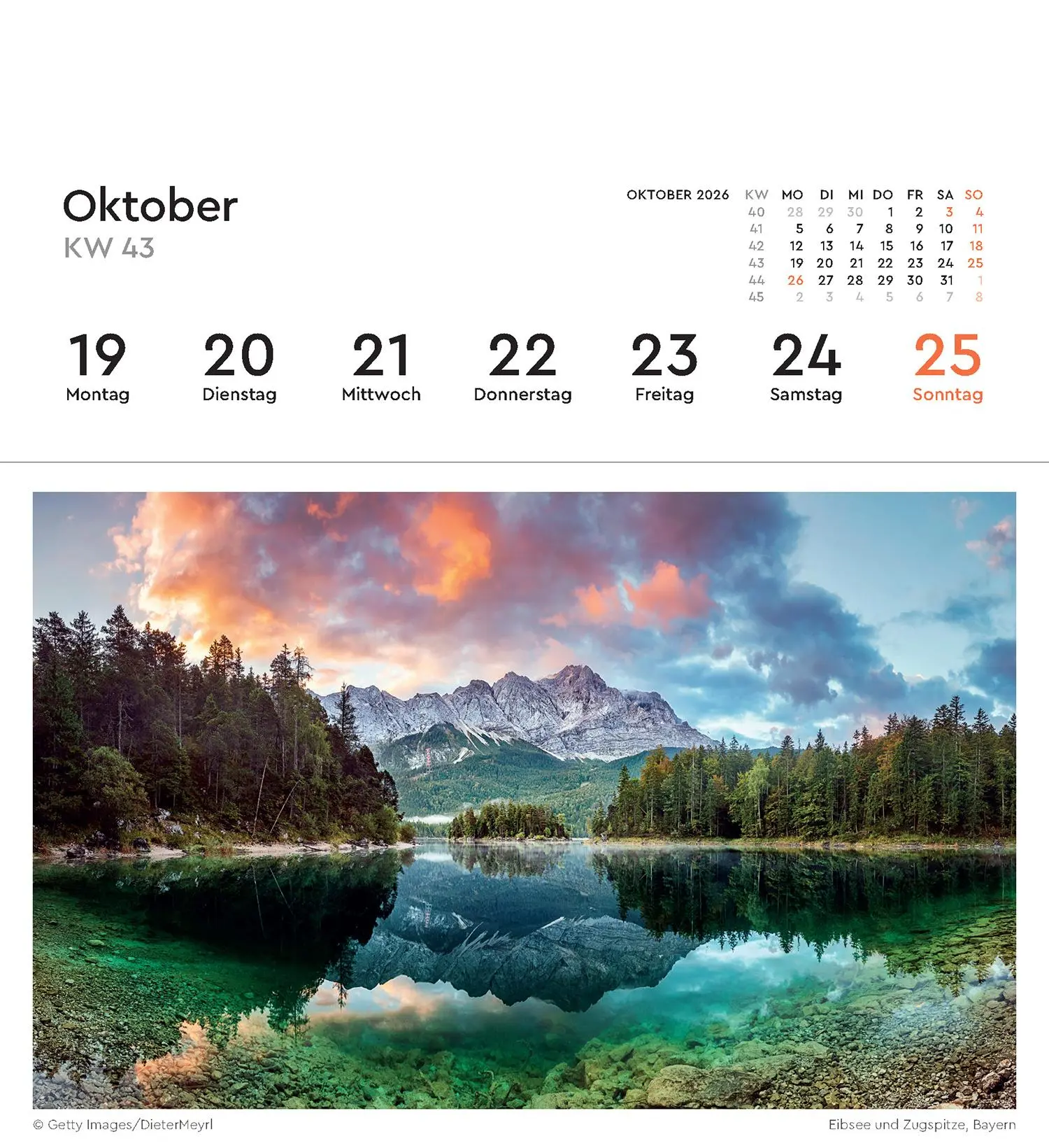Bild: 9783965914391 | Deutschland - KUNTH Postkartenkalender 2026 | Kalender | 53 S. | 2026