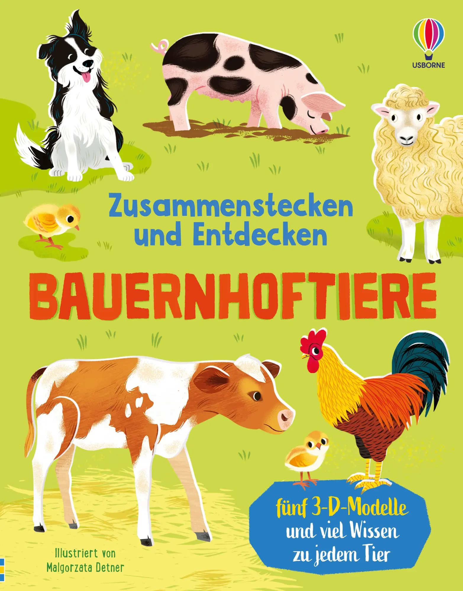 Cover: 9781035704491 | Zusammenstecken und Entdecken: Bauernhoftiere | Abigail Wheatley