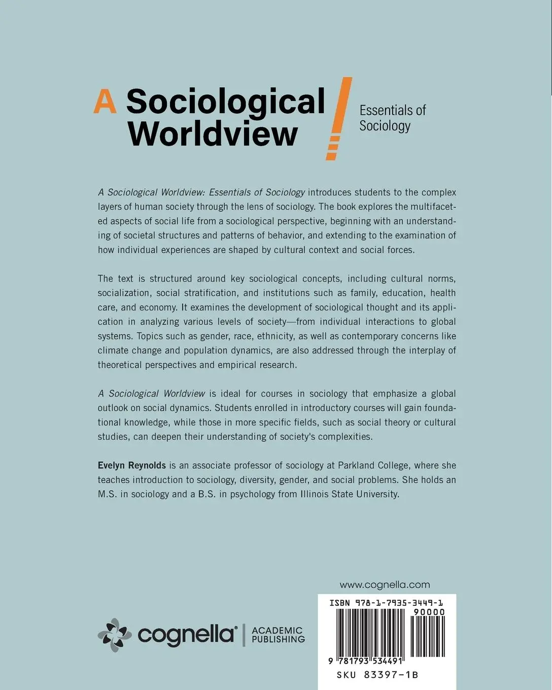 Rückseite: 9781793534491 | A Sociological Worldview | Essentials of Sociology | Evelyn Reynolds