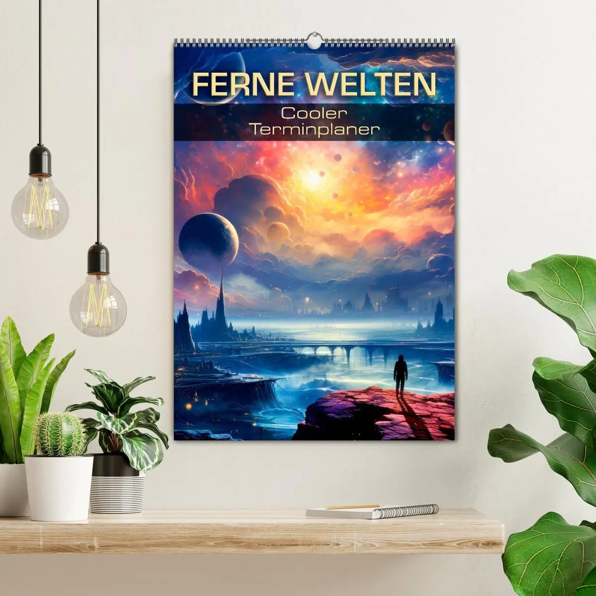 Bild: 9783516294491 | FERNE WELTEN Cooler Terminplaner (Wandkalender 2026 DIN A2 hoch),...