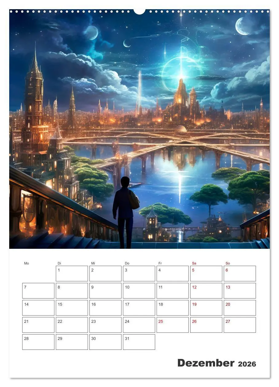 Bild: 9783516294491 | FERNE WELTEN Cooler Terminplaner (Wandkalender 2026 DIN A2 hoch),...