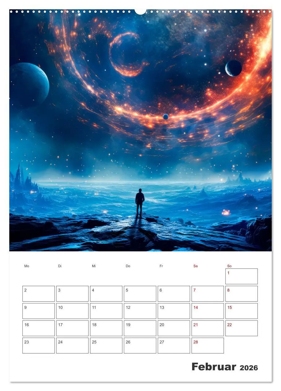 Bild: 9783516294491 | FERNE WELTEN Cooler Terminplaner (Wandkalender 2026 DIN A2 hoch),...