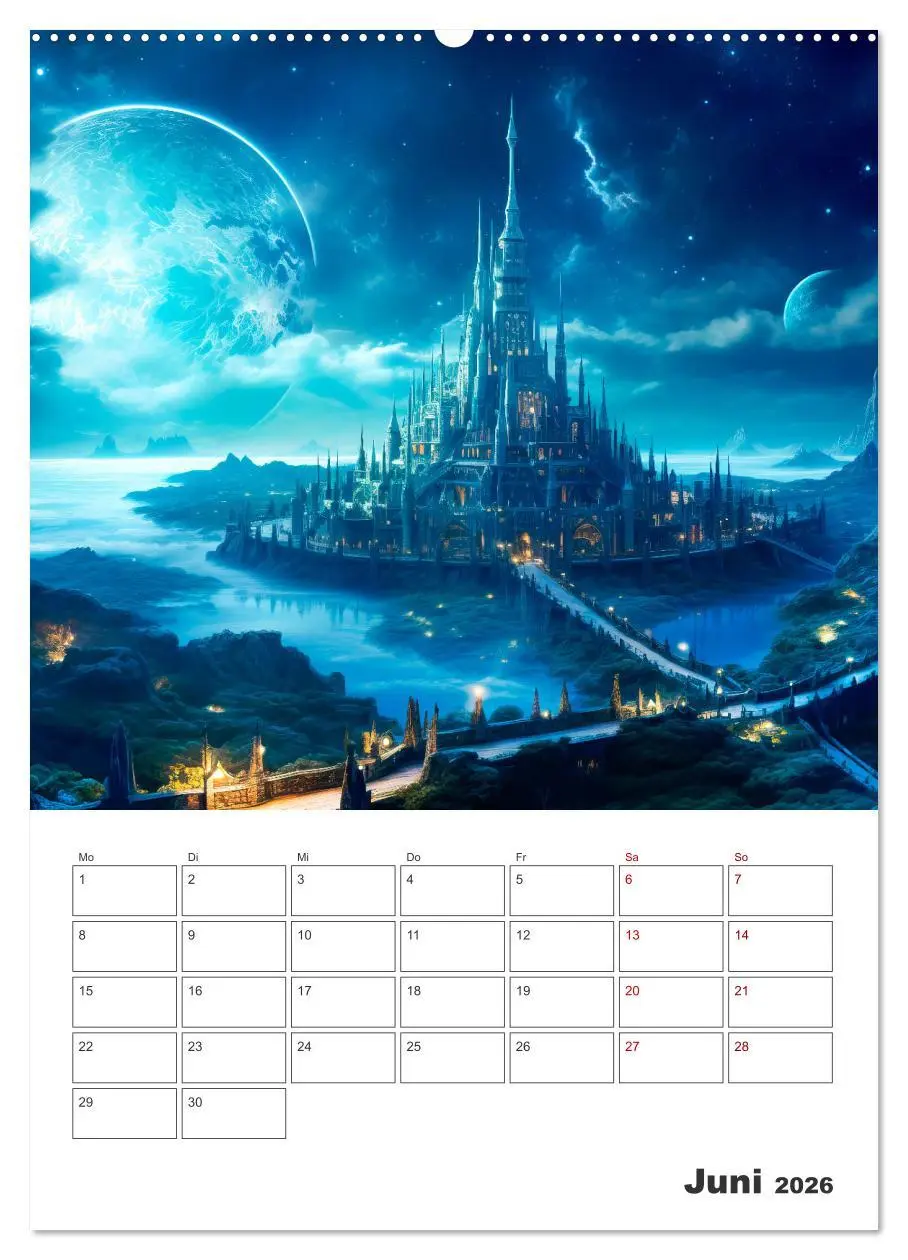 Bild: 9783516294491 | FERNE WELTEN Cooler Terminplaner (Wandkalender 2026 DIN A2 hoch),...