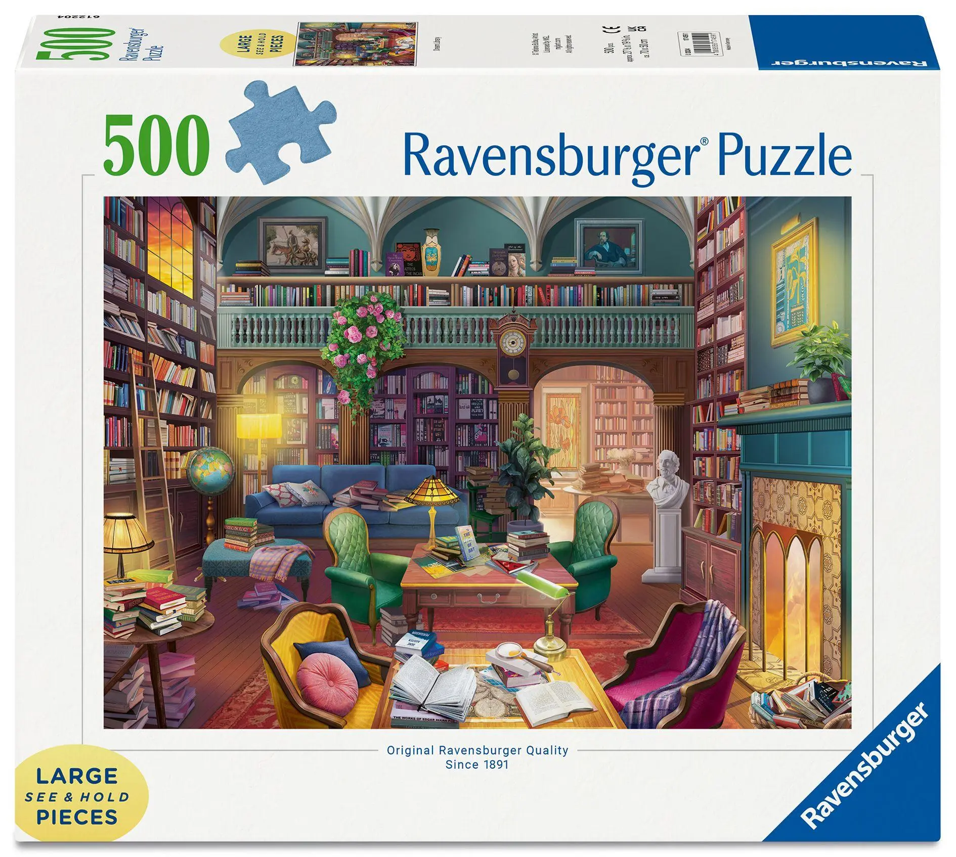 Cover: 4005556174591 | Erwachsenenpuzzle 500 Large Pieces - Magische Bücherwelt | Spiel