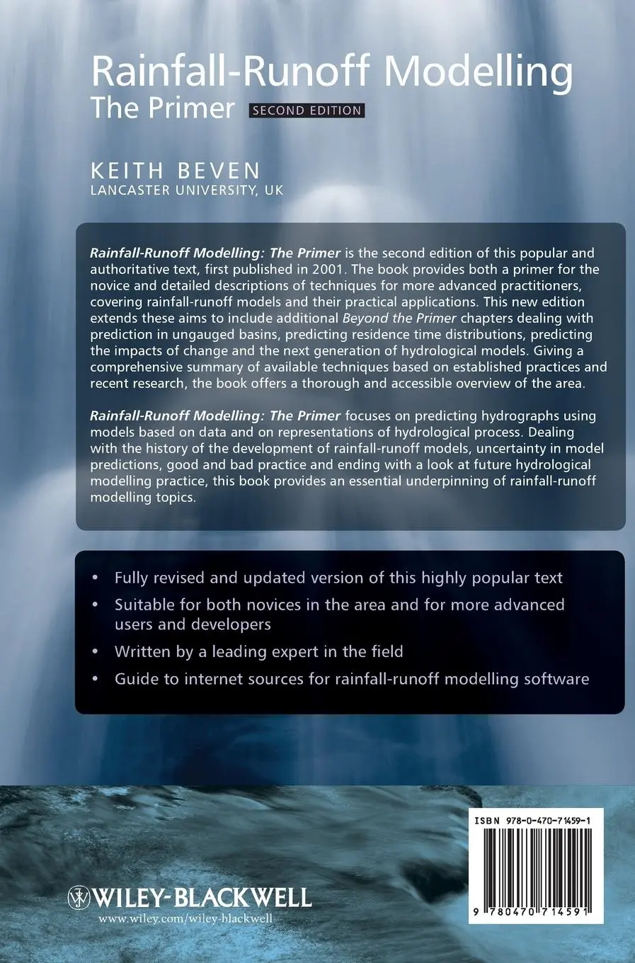 Rückseite: 9780470714591 | Rainfall-Runoff Modelling 2e | Keith J Beven | Buch | 488 S. | 2012