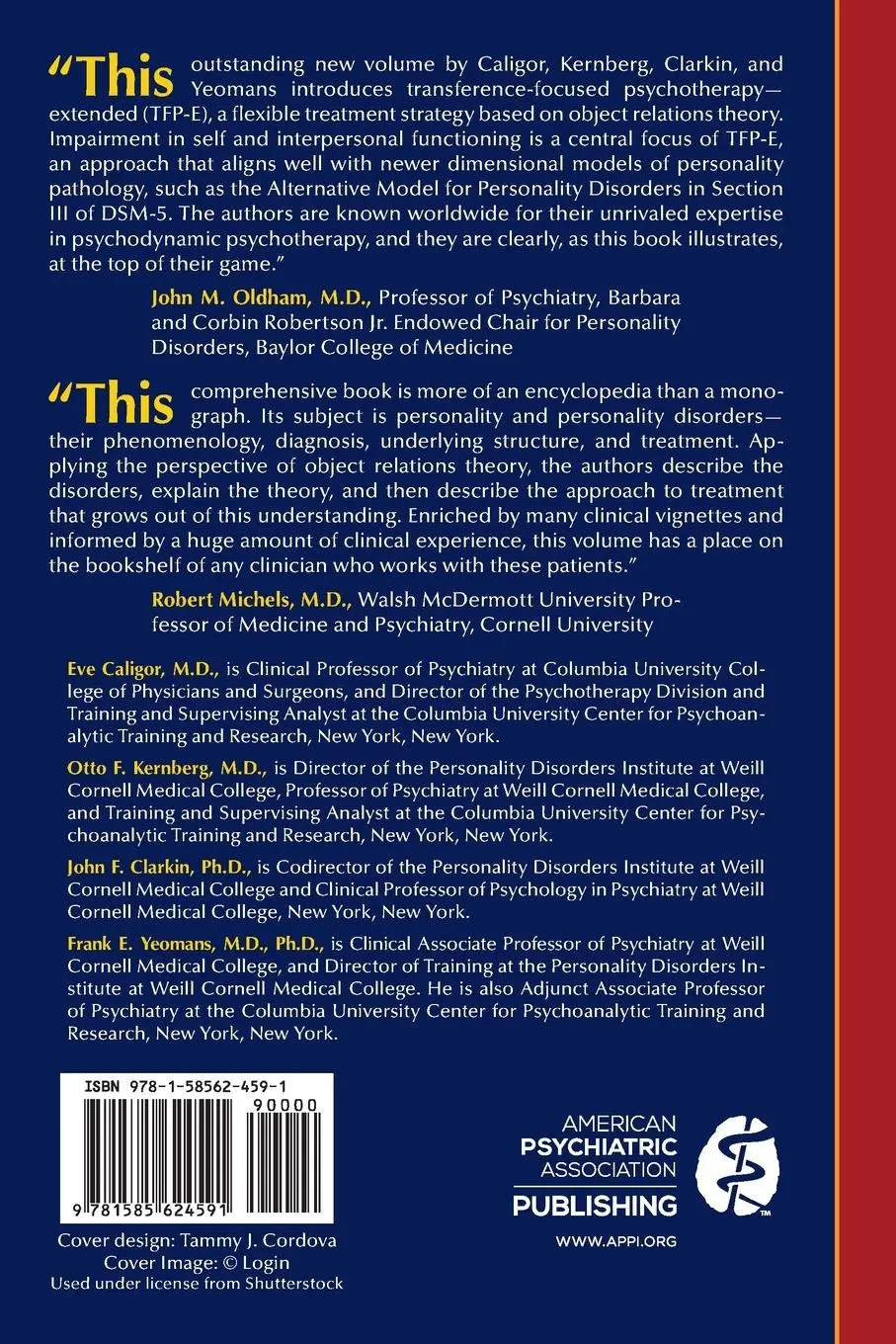 Rückseite: 9781585624591 | Psychodynamic Therapy for Personality Pathology | Eve Caligor (u. a.)