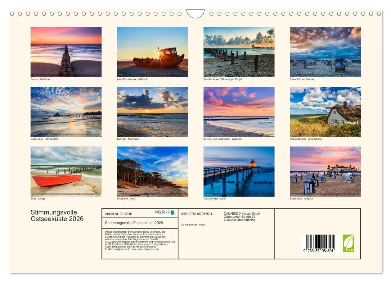 Bild: 9783457954591 | Stimmungsvolle Ostseeküste 2026 (Wandkalender 2026 DIN A3 quer),...