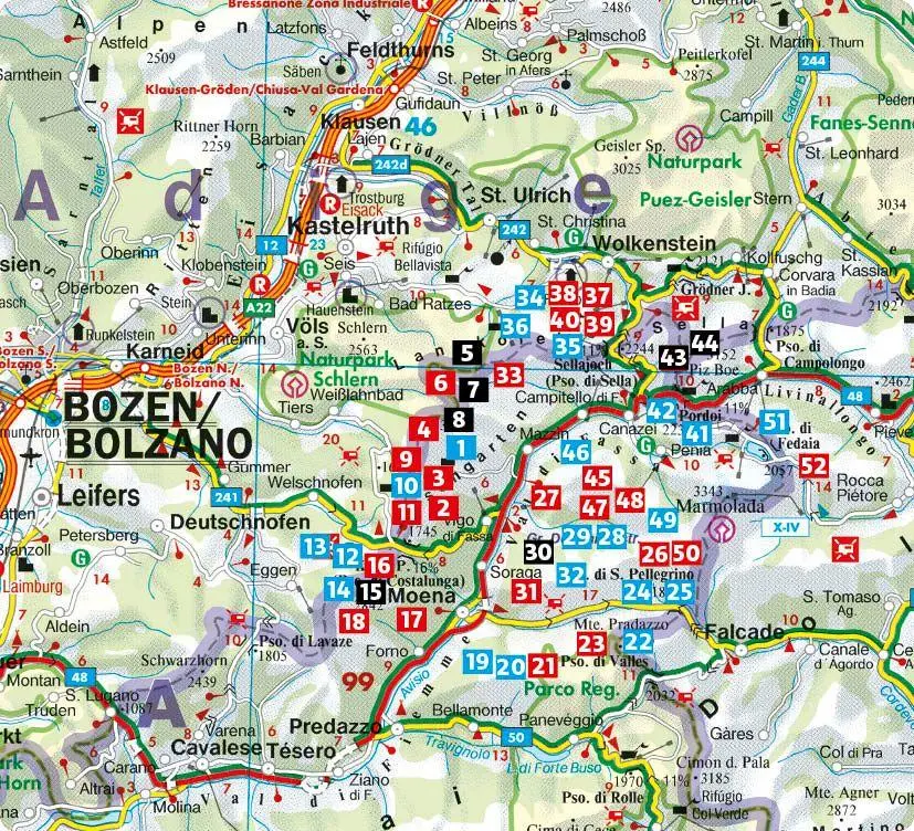 Bild: 9783763314591 | ROTHER Wanderführer Dolomiten - Fassatal. 52 Touren - mit...