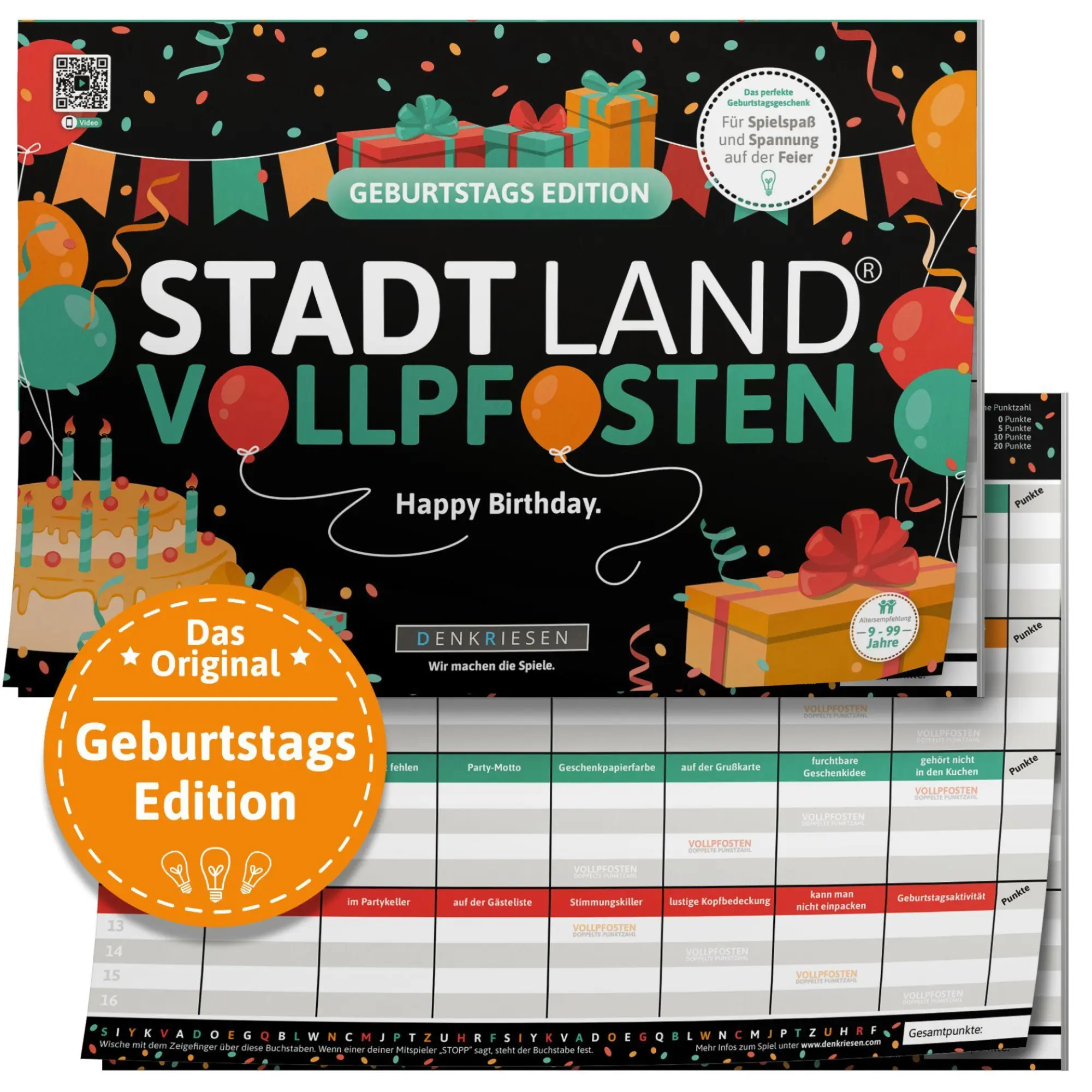Cover: 4260528094691 | DENKRIESEN - STADT LAND VOLLPFOSTEN® - GEBURTSTAGS EDITION - "Happy...