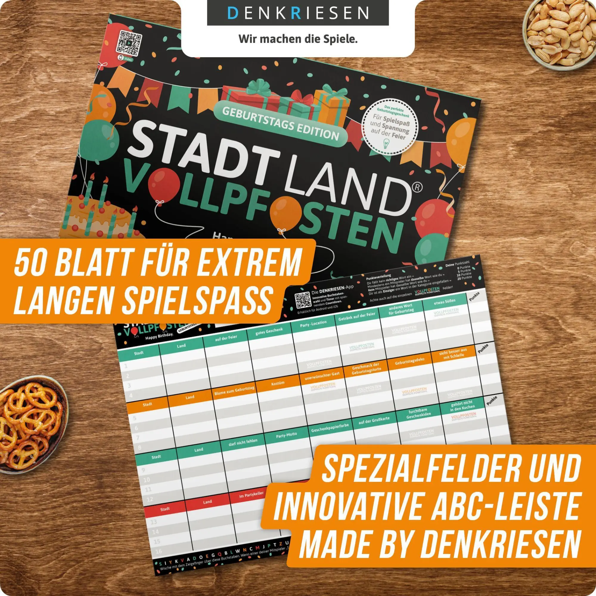 Bild: 4260528094691 | DENKRIESEN - STADT LAND VOLLPFOSTEN® - GEBURTSTAGS EDITION - "Happy...