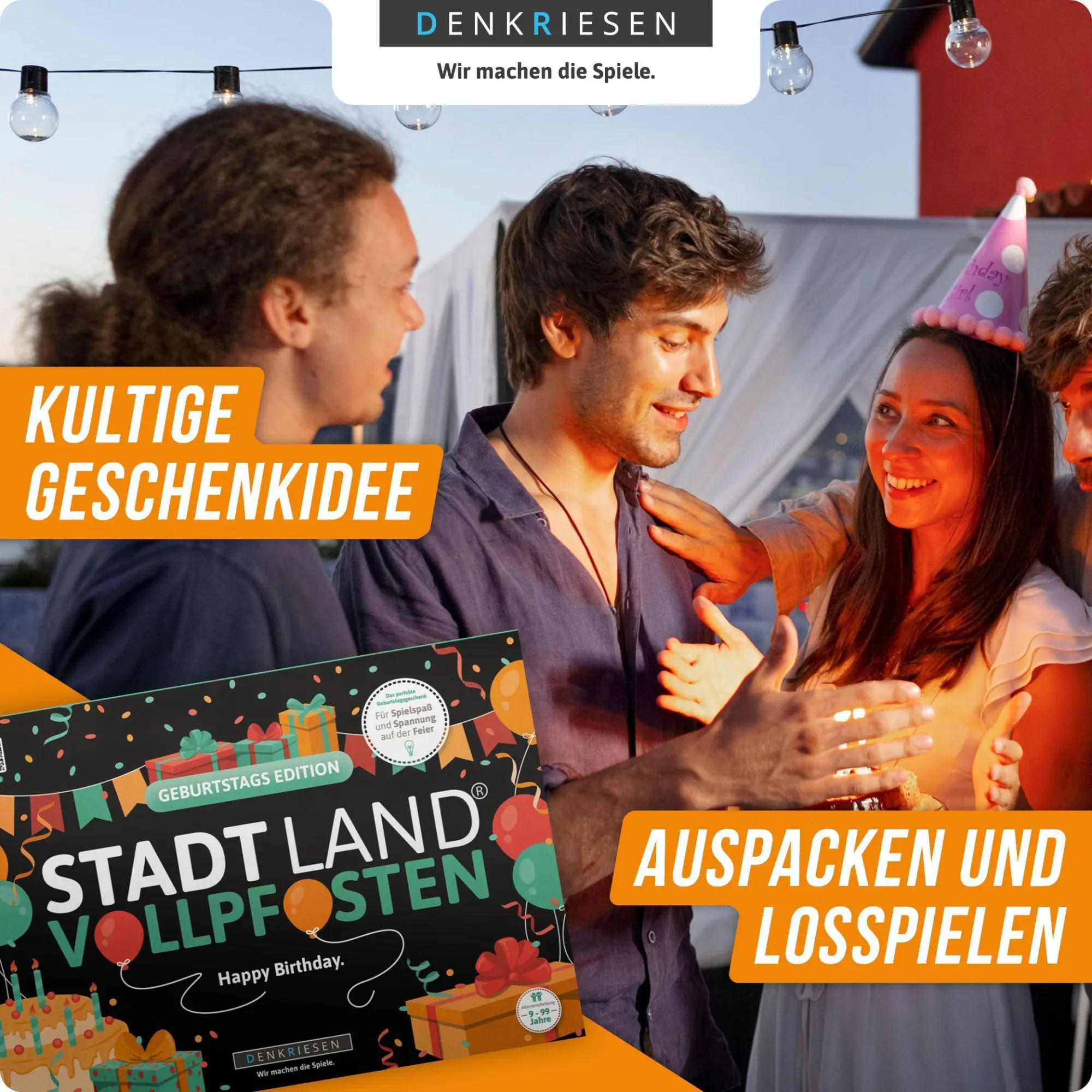 Bild: 4260528094691 | DENKRIESEN - STADT LAND VOLLPFOSTEN® - GEBURTSTAGS EDITION - "Happy...