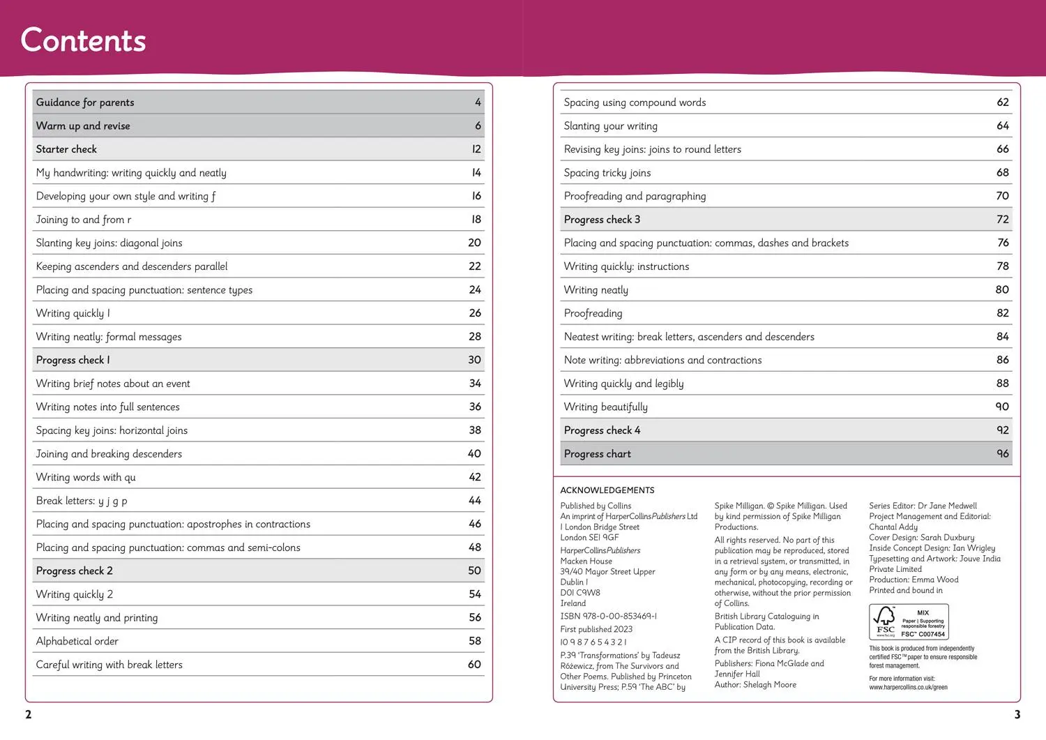 Bild: 9780008534691 | Year 6 Handwriting Targeted Practice Workbook | For the 2024 Tests