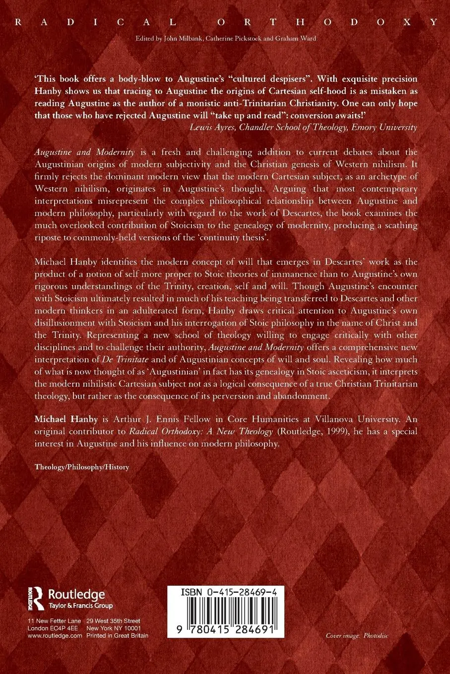 Rückseite: 9780415284691 | Augustine and Modernity | Michael Hanby | Taschenbuch | Englisch