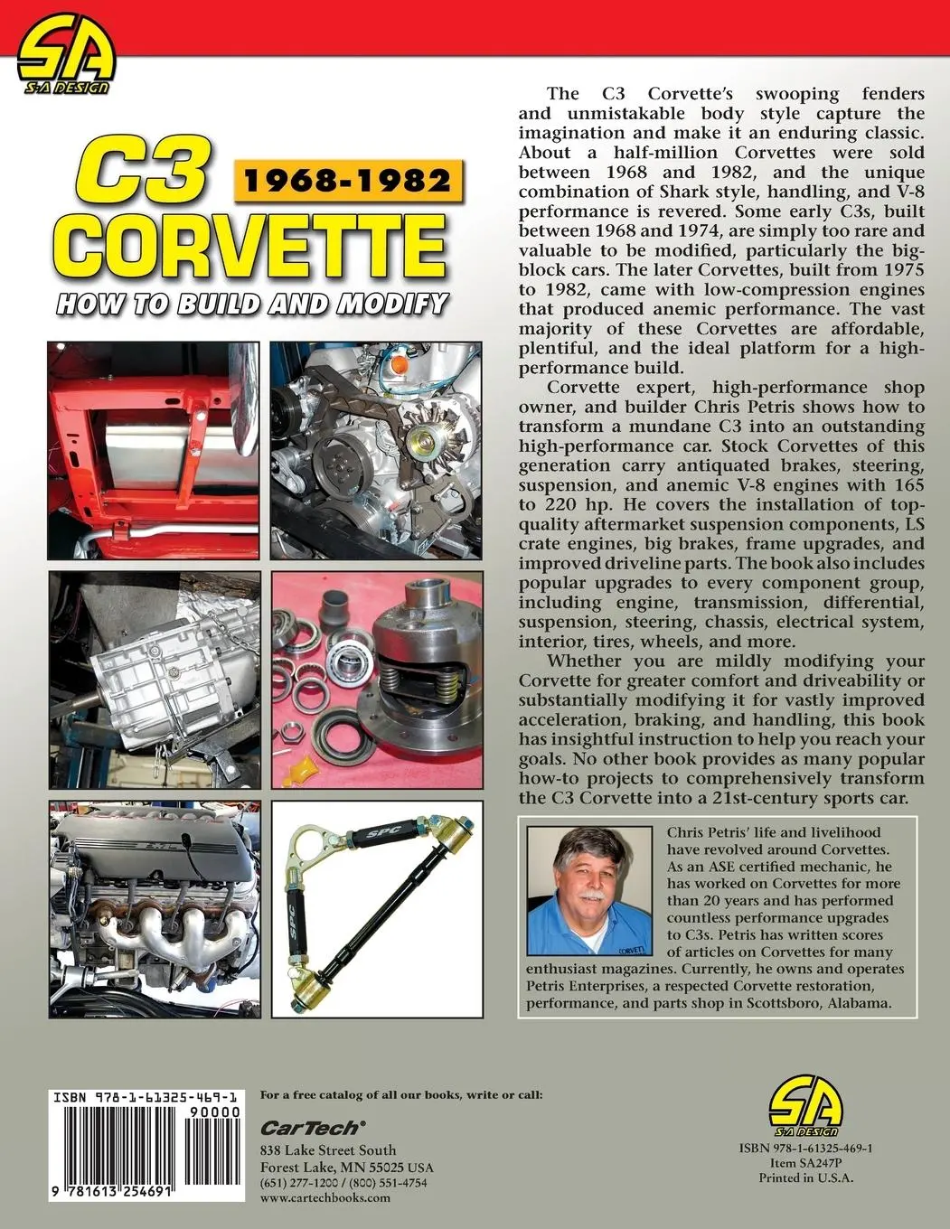 Rückseite: 9781613254691 | Corvette C3 1968-1982 | How to Build and Modify | Chris Petris | Buch