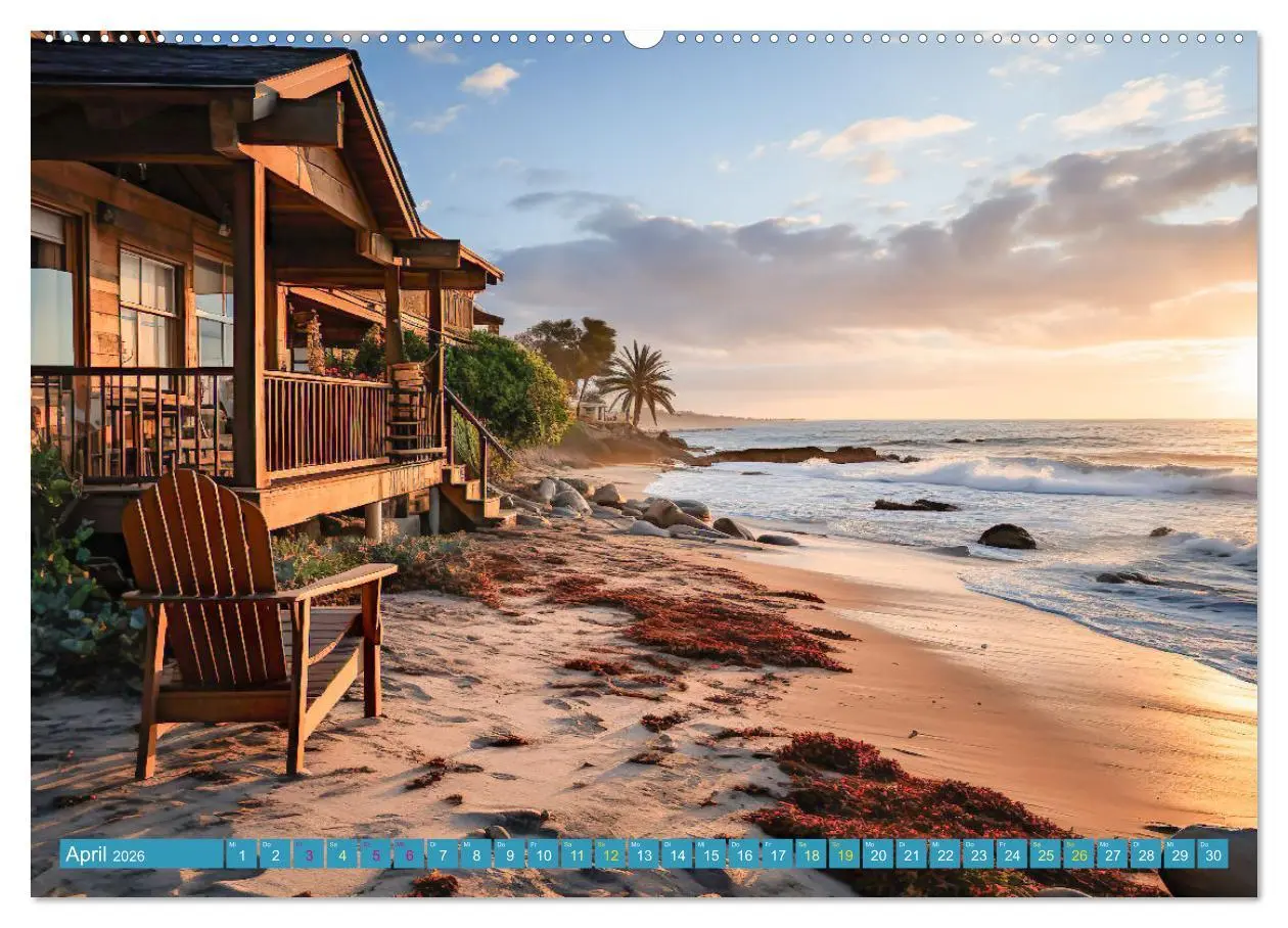 Bild: 9783457494691 | Wunderschöne Strandhäuser (Wandkalender 2026 DIN A2 quer), CALVENDO...