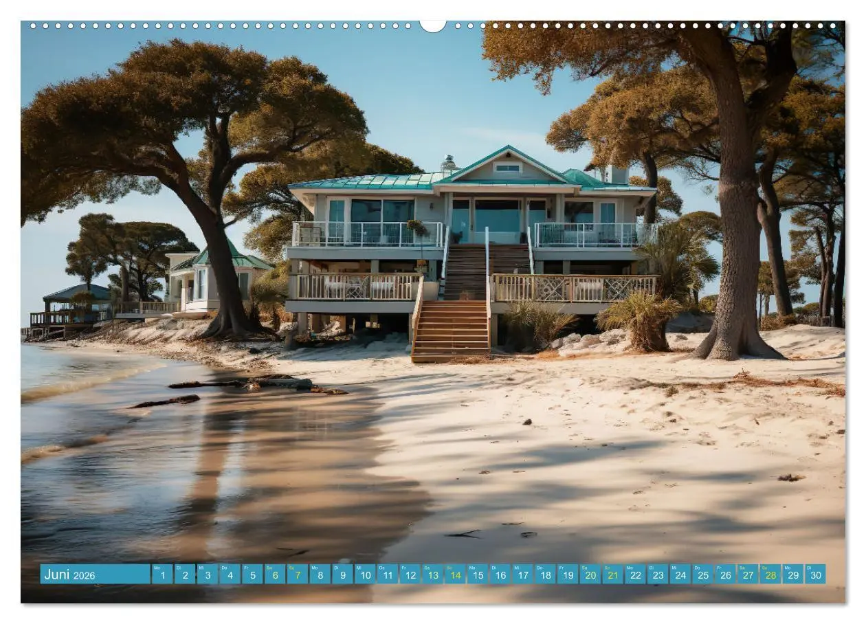 Bild: 9783457494691 | Wunderschöne Strandhäuser (Wandkalender 2026 DIN A2 quer), CALVENDO...