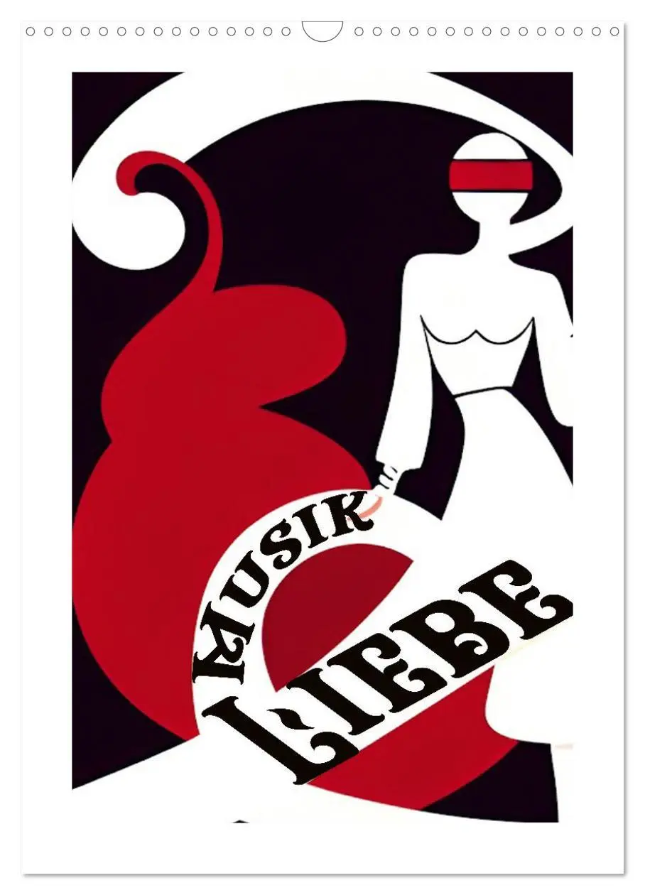 Cover: 9783516334791 | Musikliebe (Wandkalender 2026 DIN A3 hoch), CALVENDO Monatskalender
