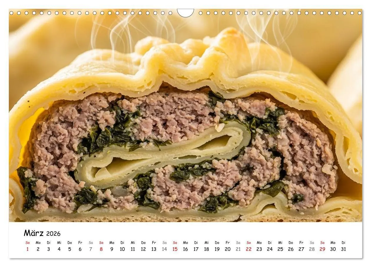 Bild: 9783516714791 | Schwäbischer Maultaschen-Kalender (Wandkalender 2026 DIN A3 quer),...