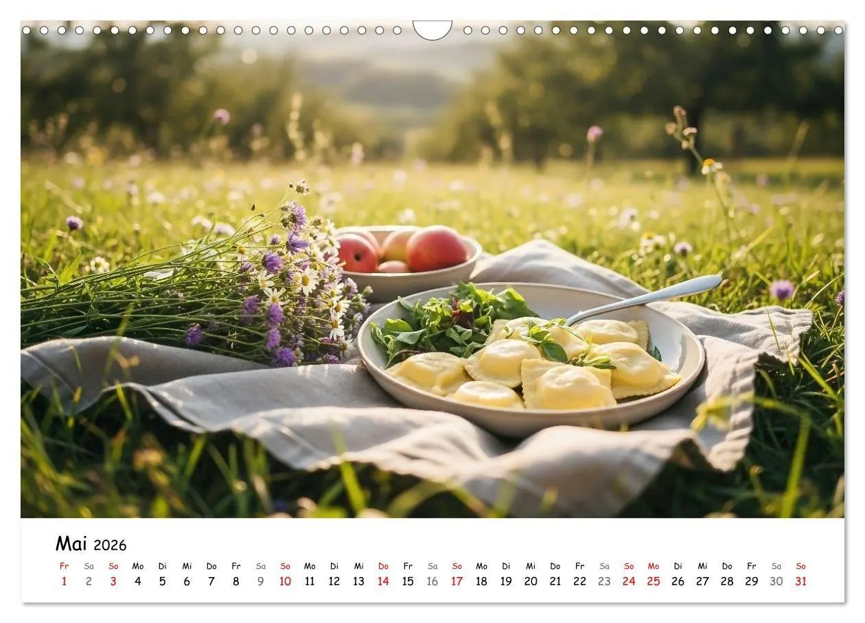 Bild: 9783516714791 | Schwäbischer Maultaschen-Kalender (Wandkalender 2026 DIN A3 quer),...