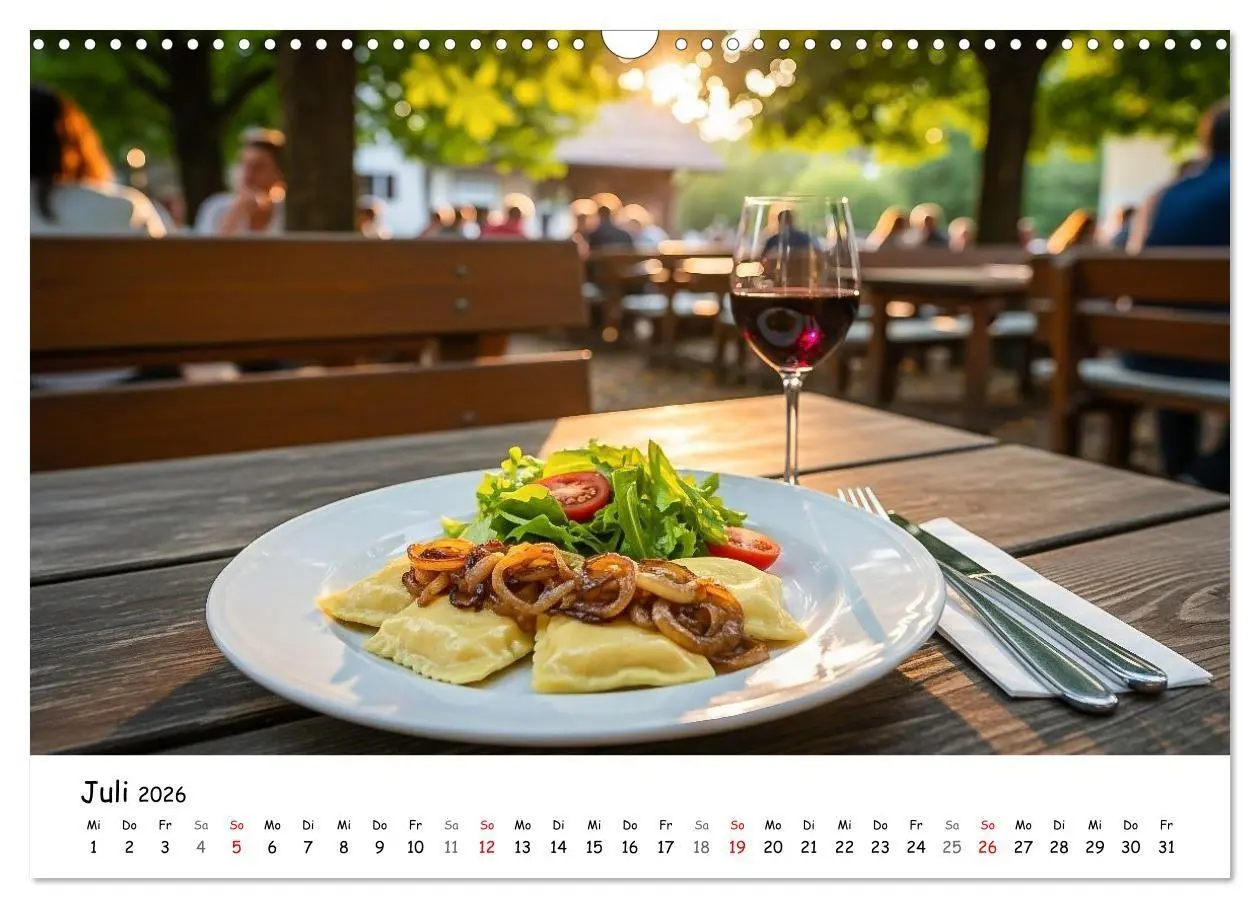 Bild: 9783516714791 | Schwäbischer Maultaschen-Kalender (Wandkalender 2026 DIN A3 quer),...