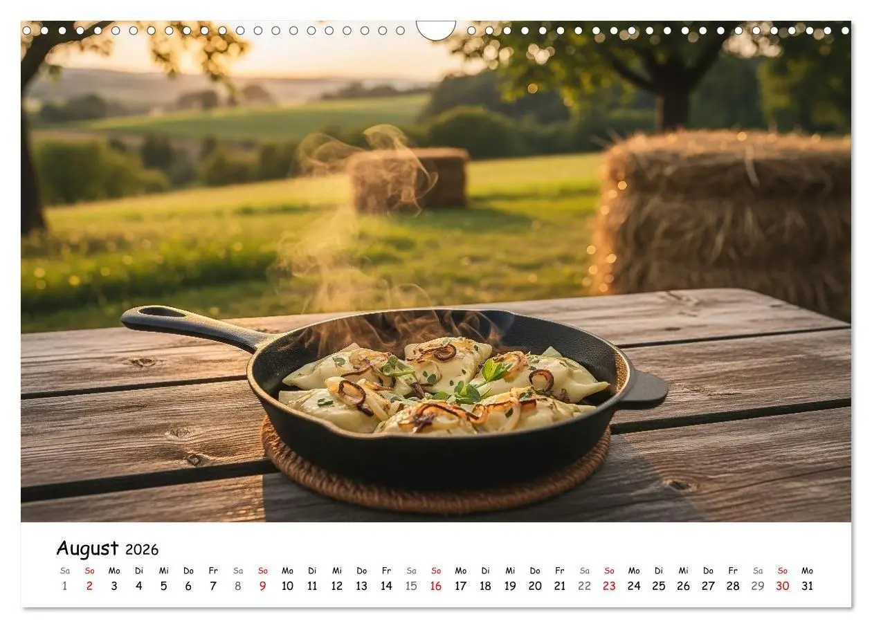 Bild: 9783516714791 | Schwäbischer Maultaschen-Kalender (Wandkalender 2026 DIN A3 quer),...