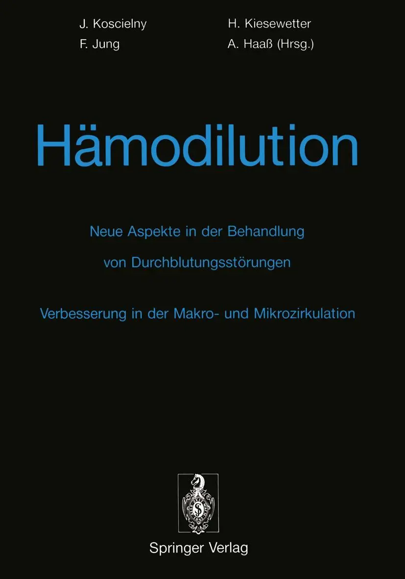 Cover: 9783540544791 | Hämodilution | J. Koscielny (u. a.) | Taschenbuch | xvi | Deutsch