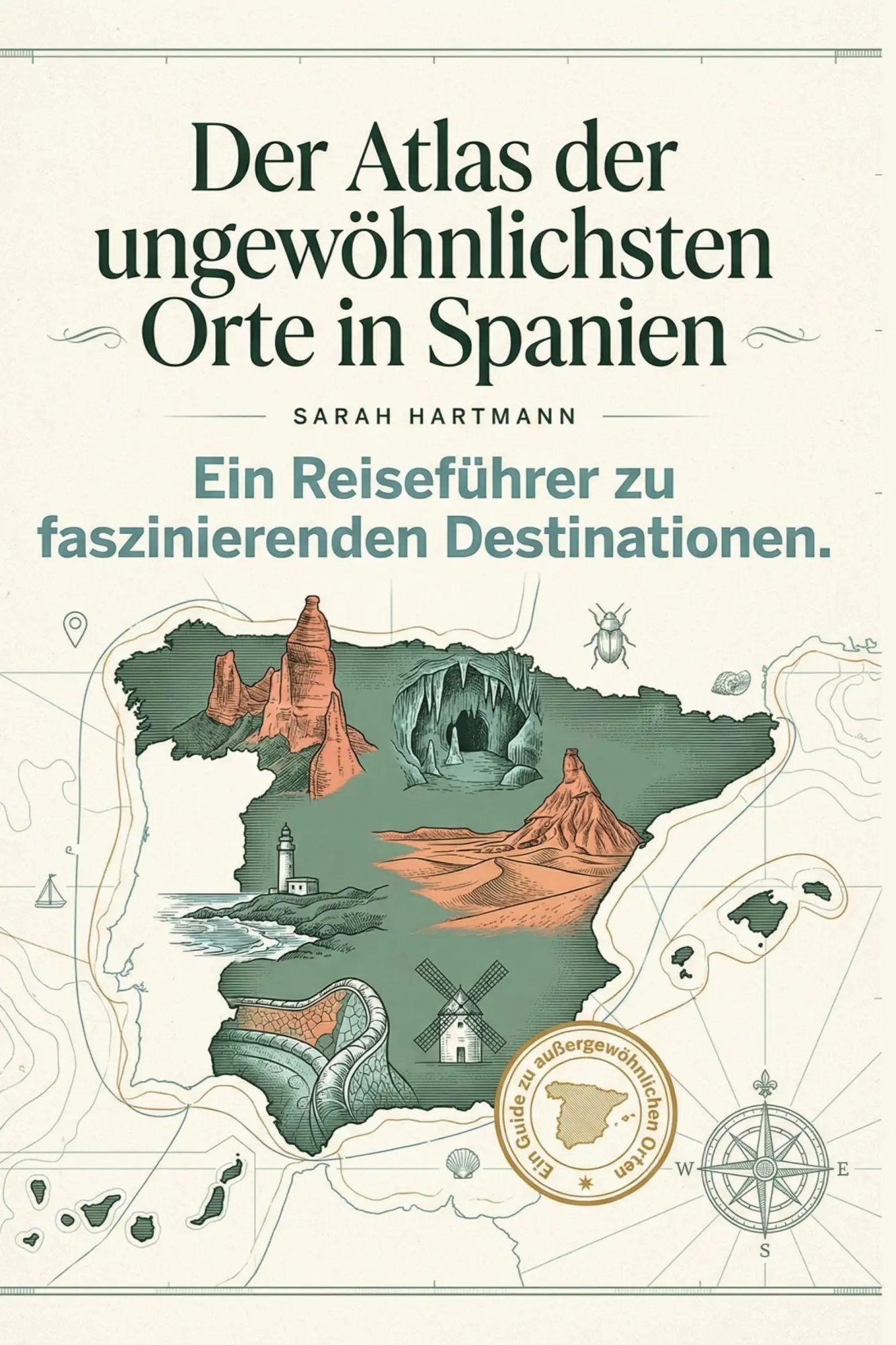 Cover: 9783695394791 | Der Atlas der ungewöhnlichsten Orte in Spanien | Sarah Hartmann | Buch